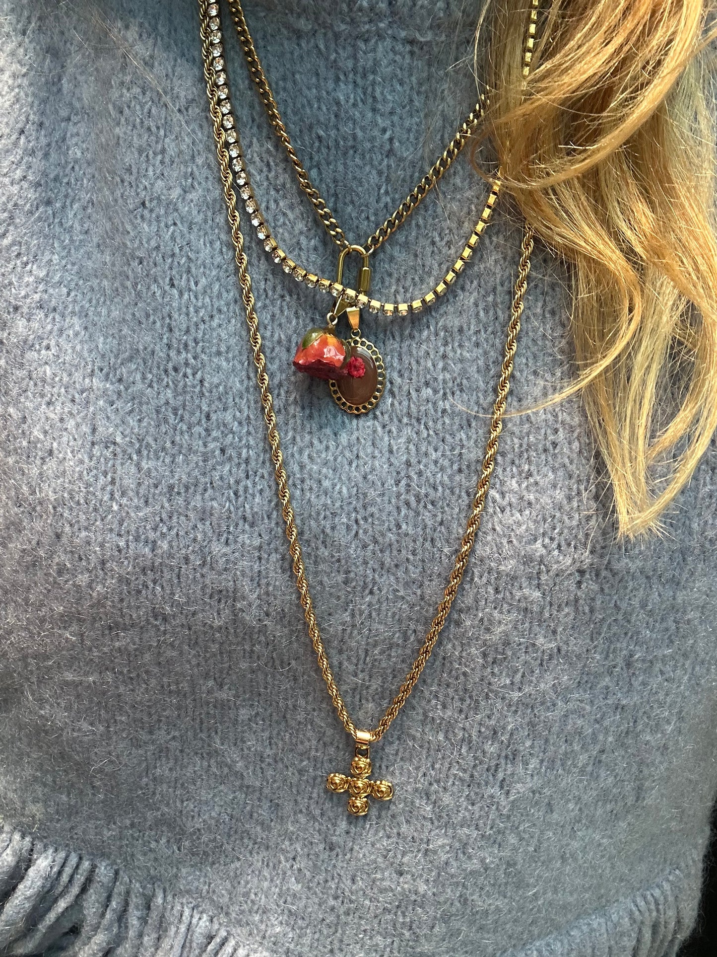 Collana in acciaio inossidabile anallergica e waterproof "Attorcigliami"