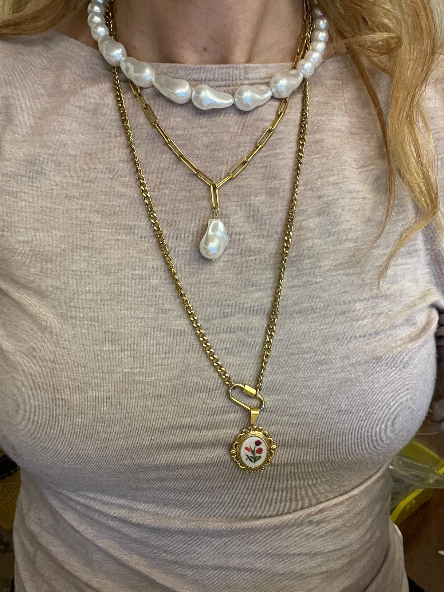 Collana in acciaio inossidabile anallergica e waterproof "Pippa"