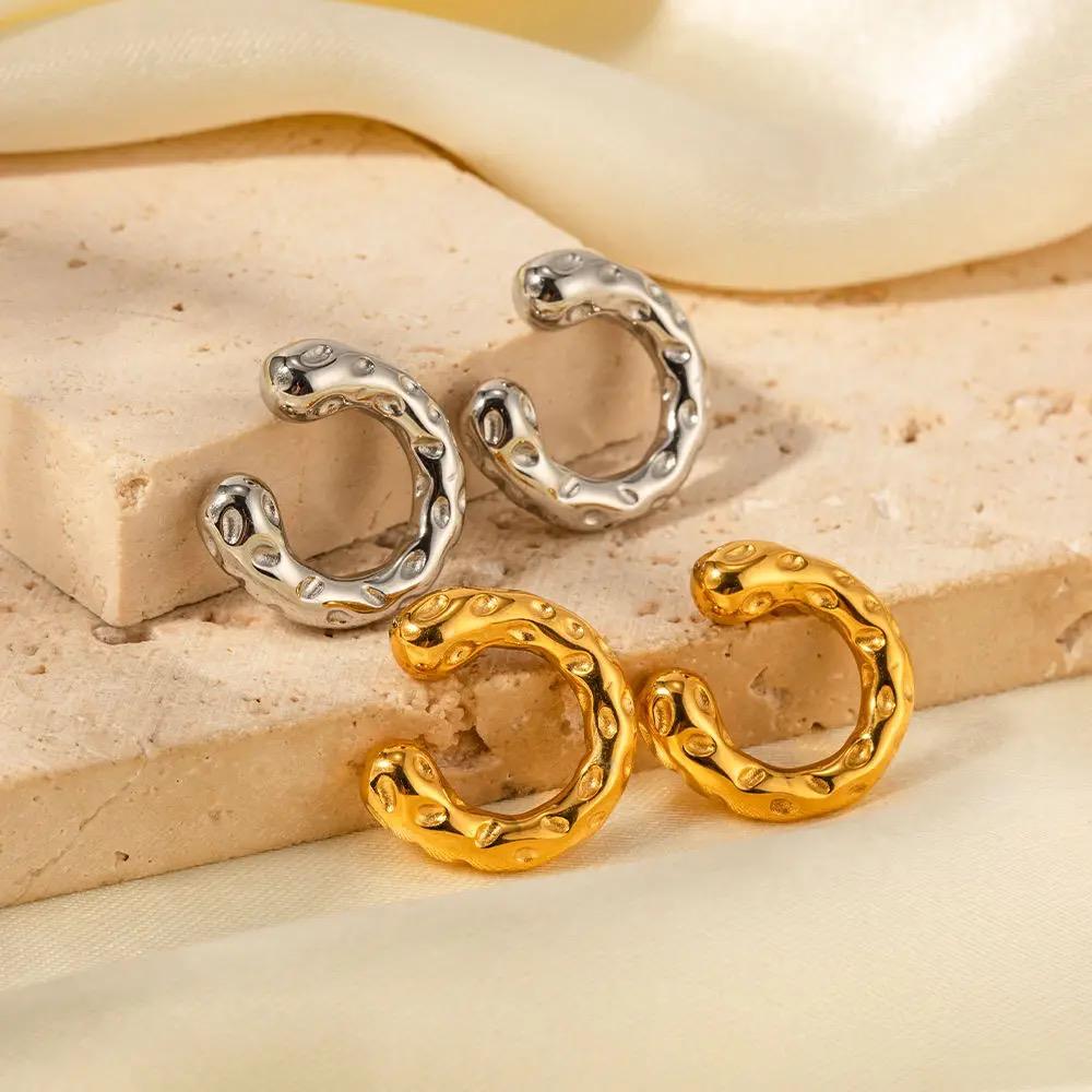 Ear Cuff in acciaio inossidabile anallergici e waterproof "Briciola"