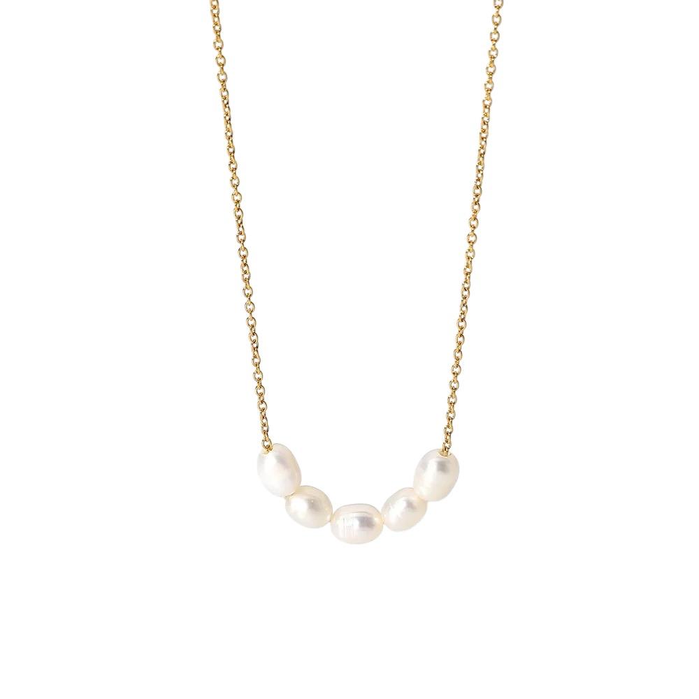 Collana in acciaio inossidabile anallergica e waterproof "Soffio"