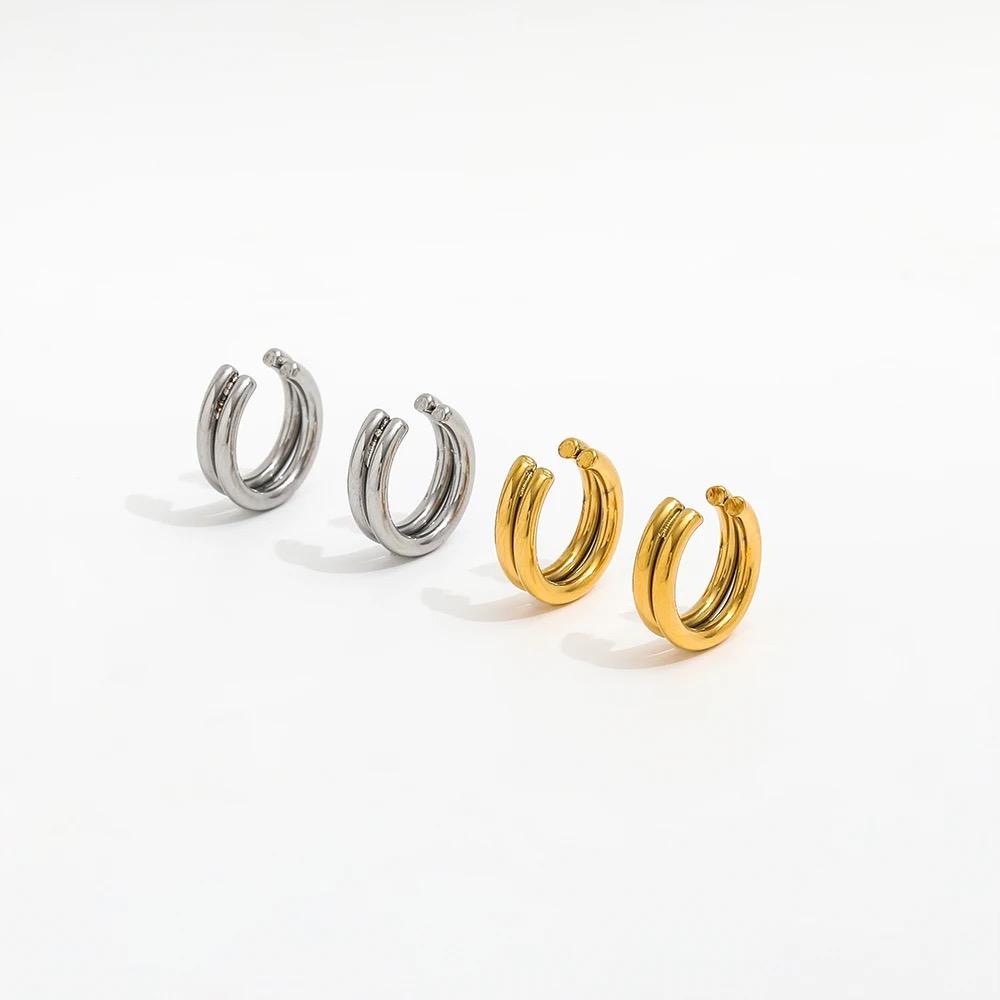 Ear Cuff in acciaio inossidabile anallergici e waterproof "Sissy"