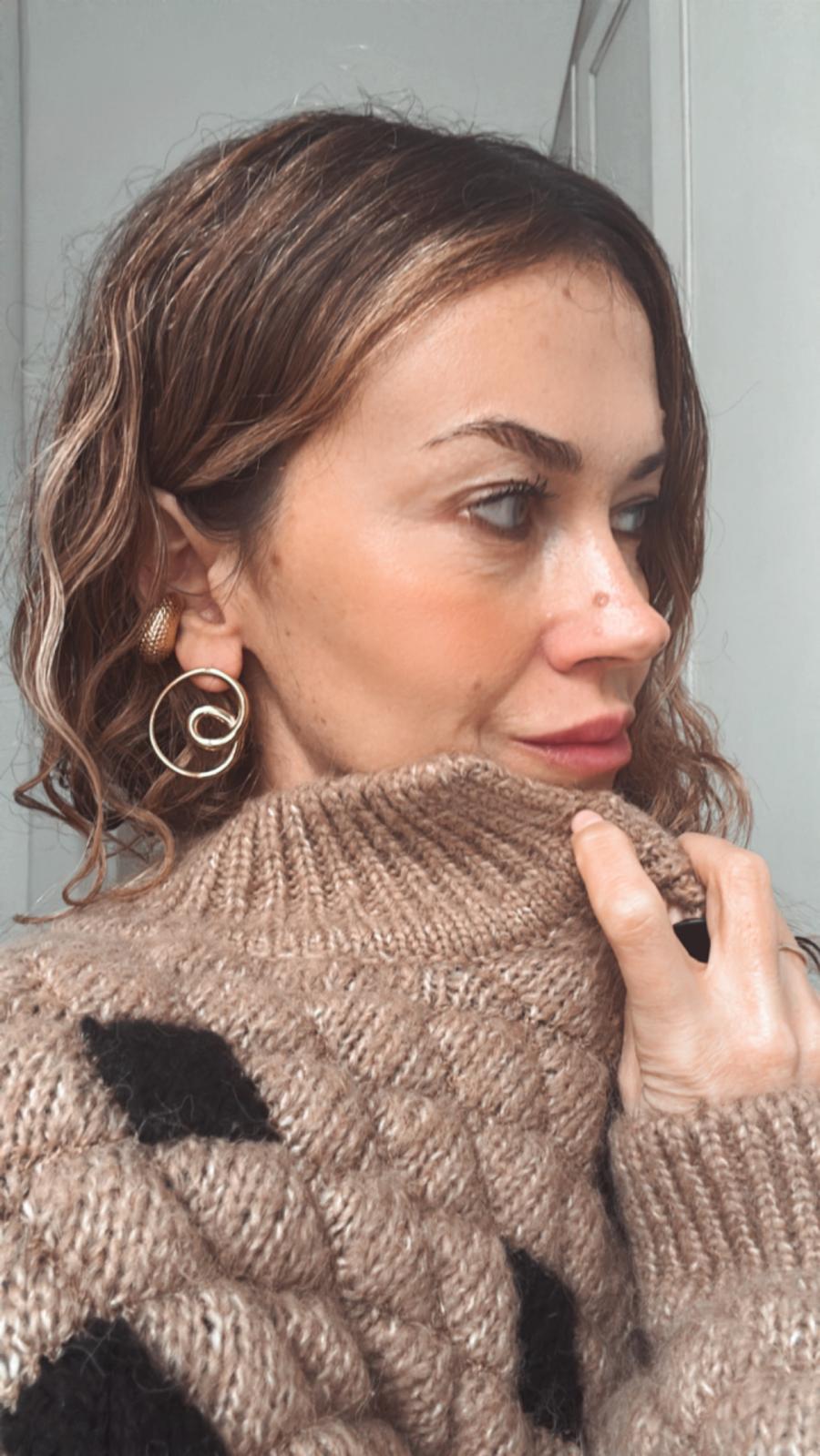 Ear cuff in acciaio inossidabile anallergici e waterproof "Dolce"