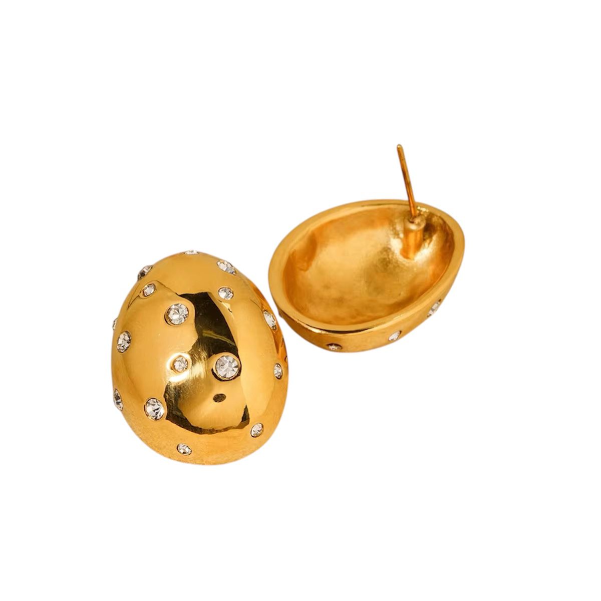 Orecchini in acciaio inossidabile anallergici e waterproof "Confetto"