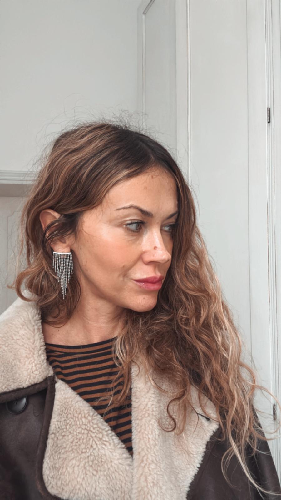 Orecchini in acciaio inossidabile anallergici e waterproof "Sipario"