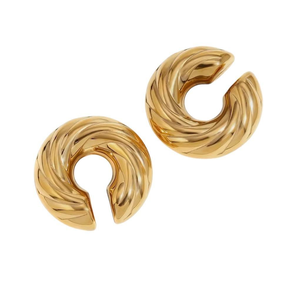 Ear Cuff in acciaio inossidabile anallergici e waterproof "Bugia"