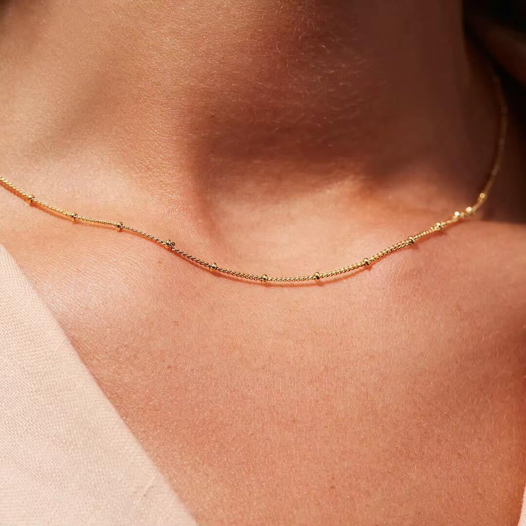 Collana in acciaio inossidabile anallergica e waterproof Mimì