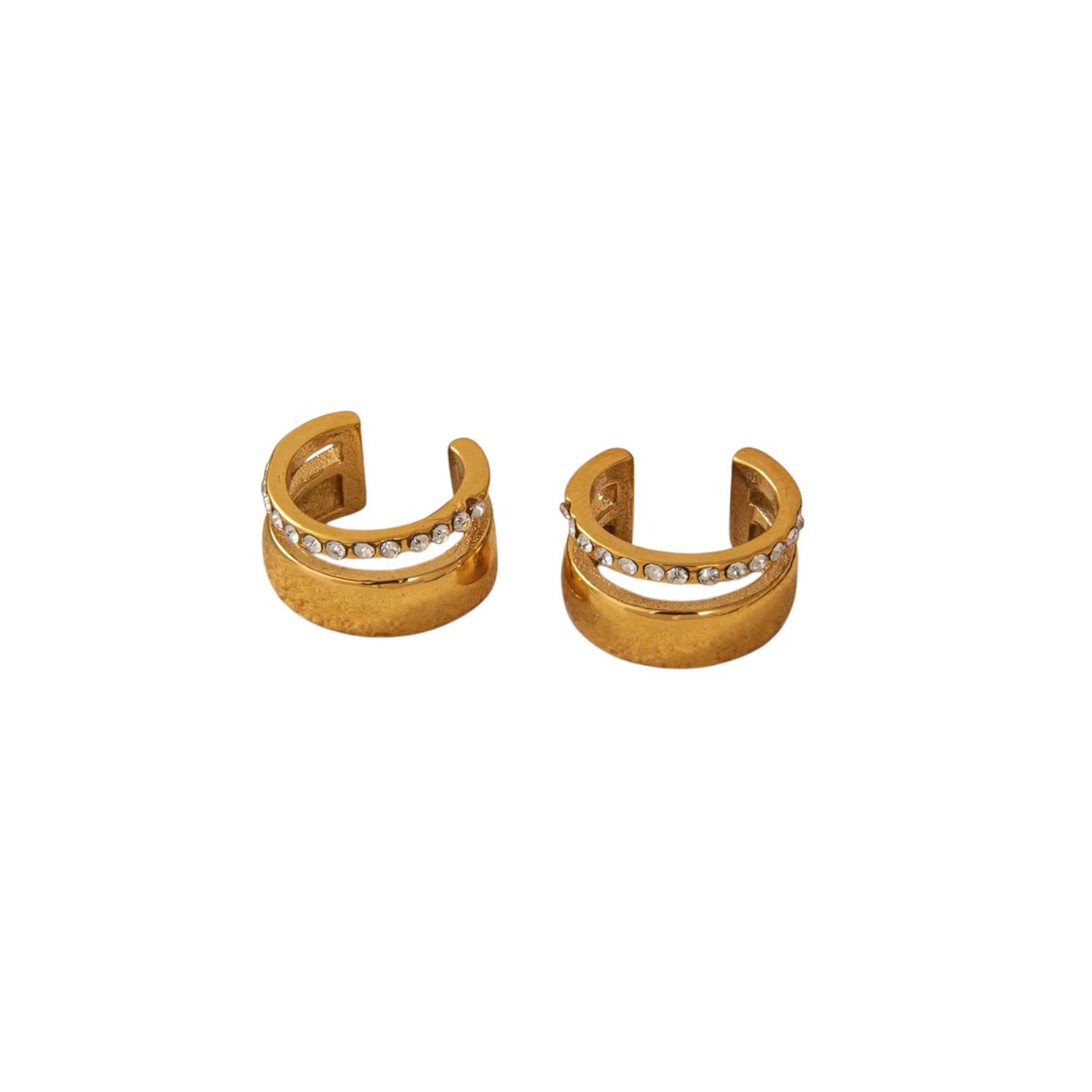 Ear Cuff in acciaio inossidabile anallergici e waterproof "Twist"