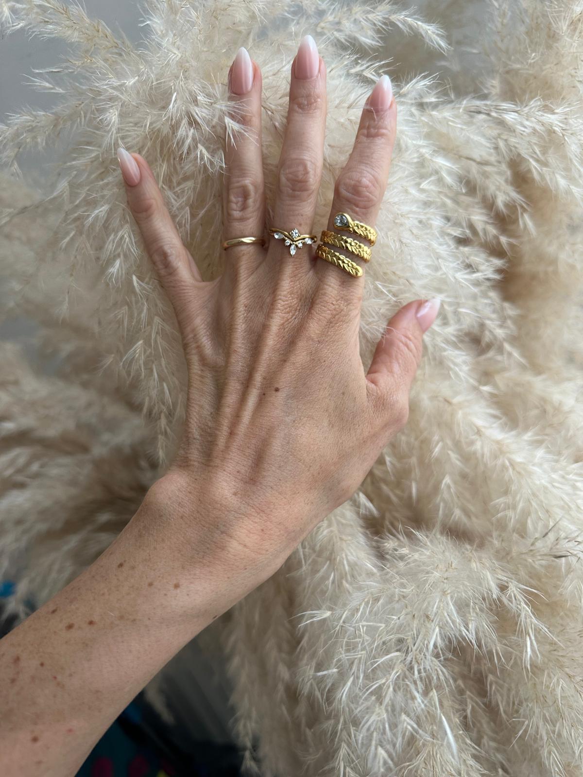 Anello in acciaio inossidabile anallergico e waterproof "Princess"