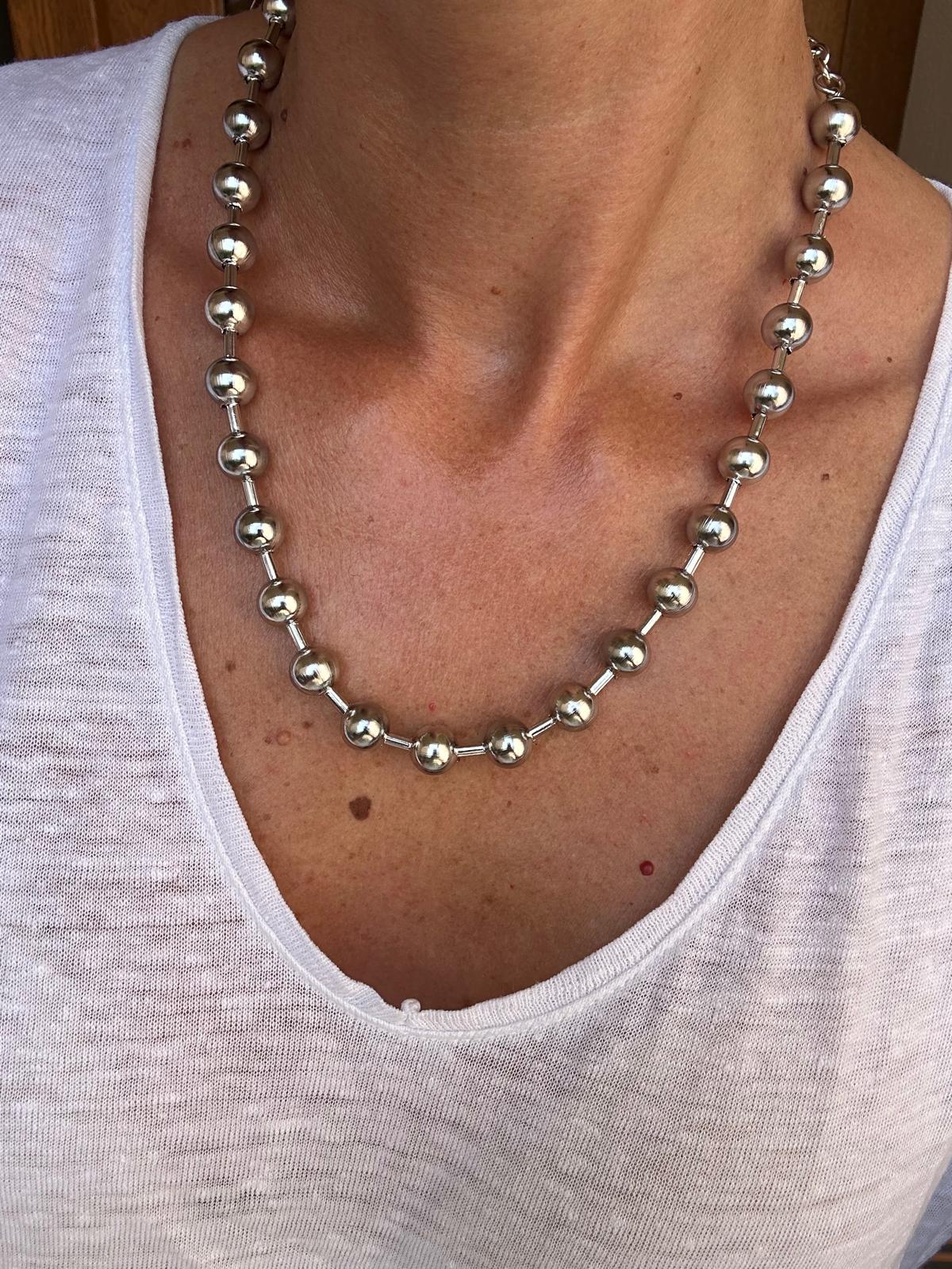 Collana in acciaio inossidabile anallergica e waterproof "Poppy"