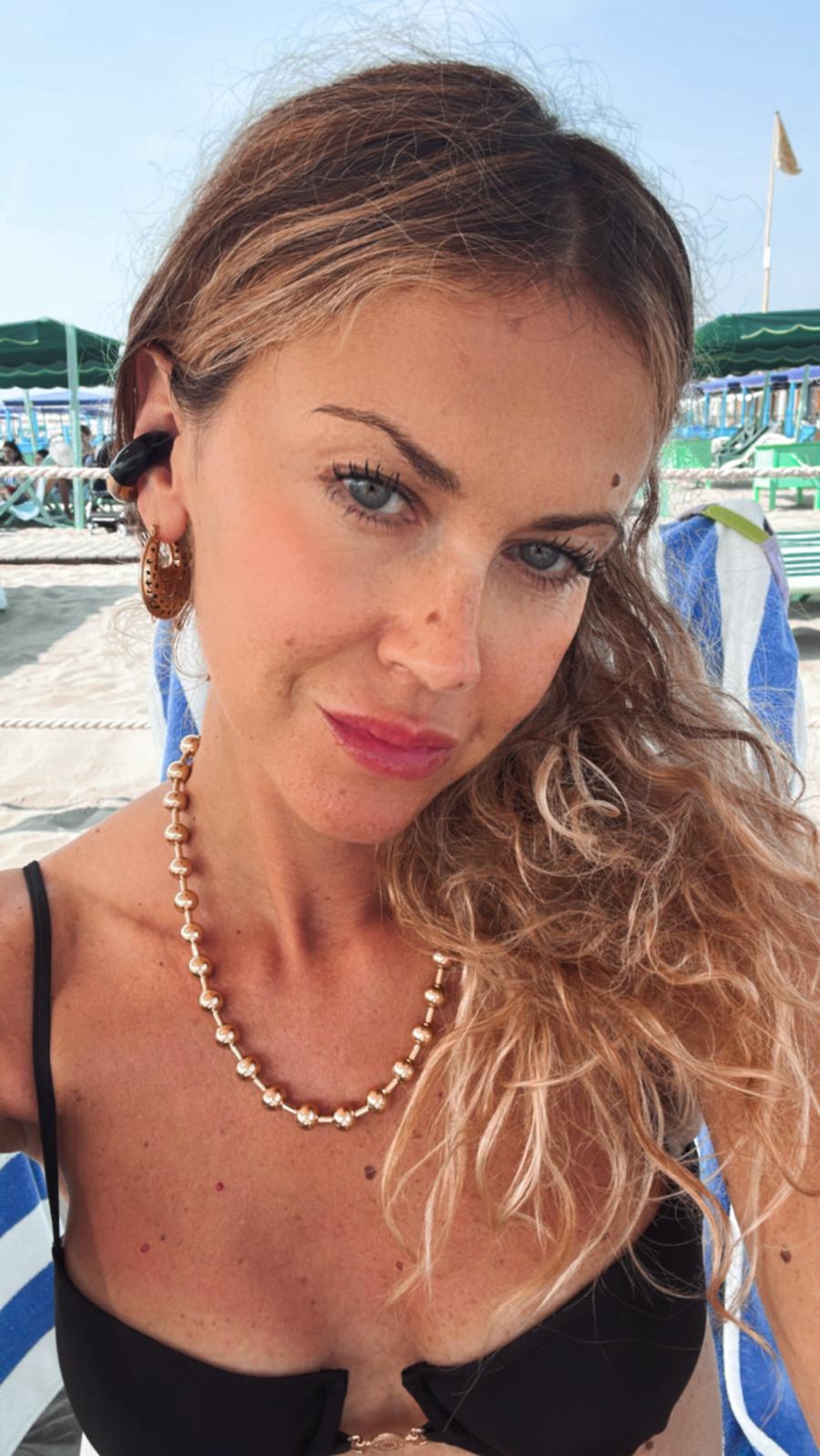 Collana in acciaio inossidabile anallergica e waterproof "Poppy"