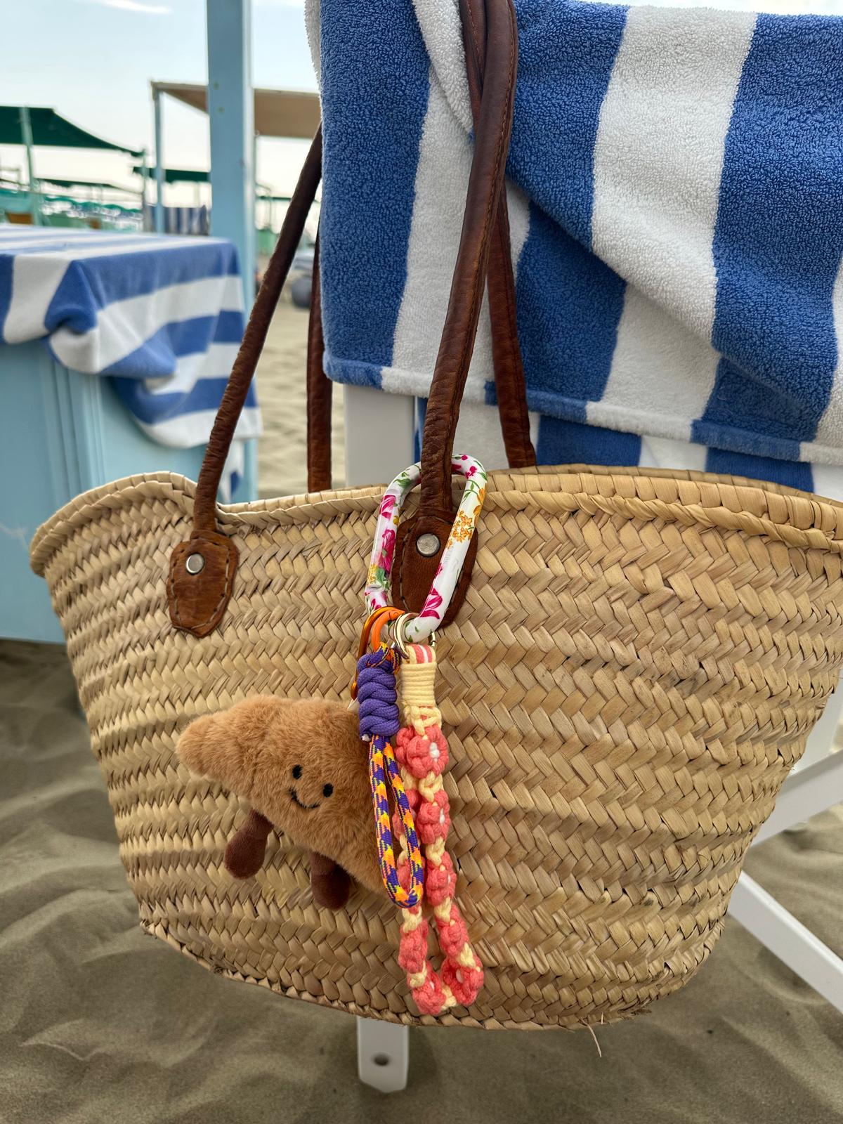 Key Chanin ciondolo da borsa fatto a mano modello Brioche