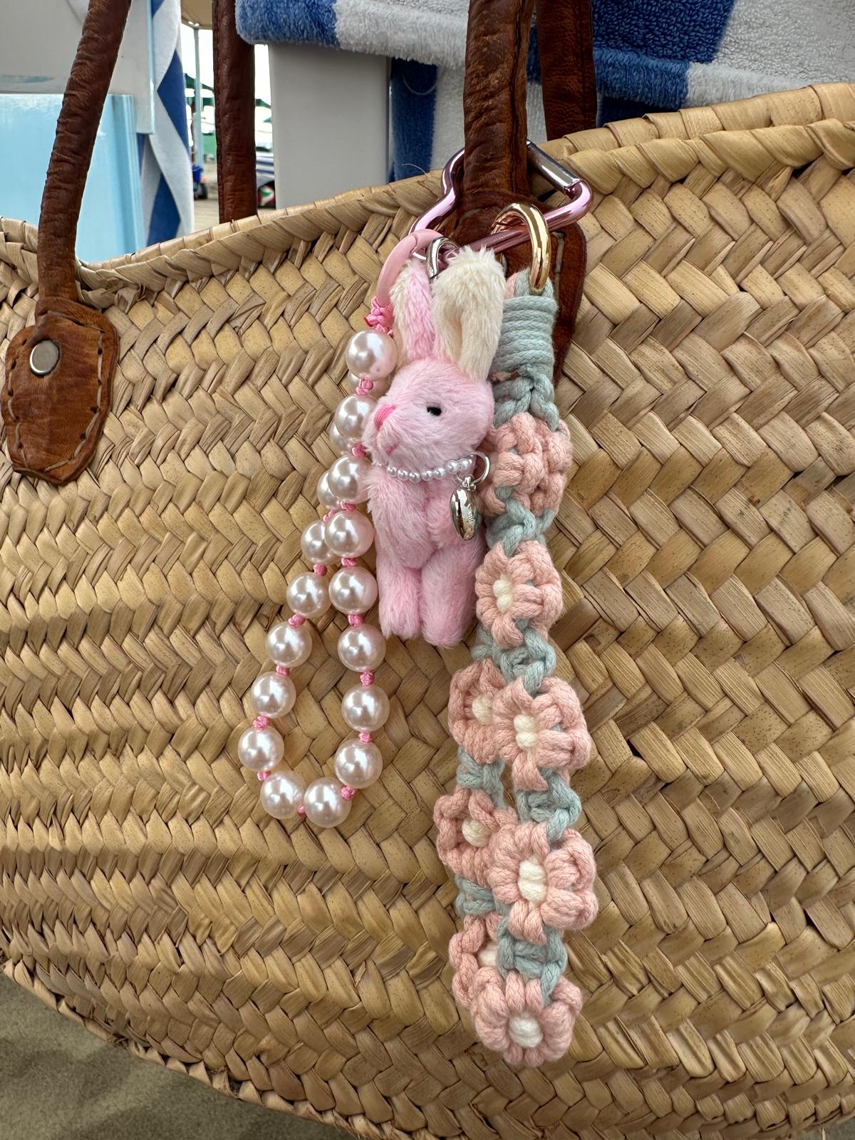 Key Chanin ciondolo da borsa fatto a mano modello Bunnie