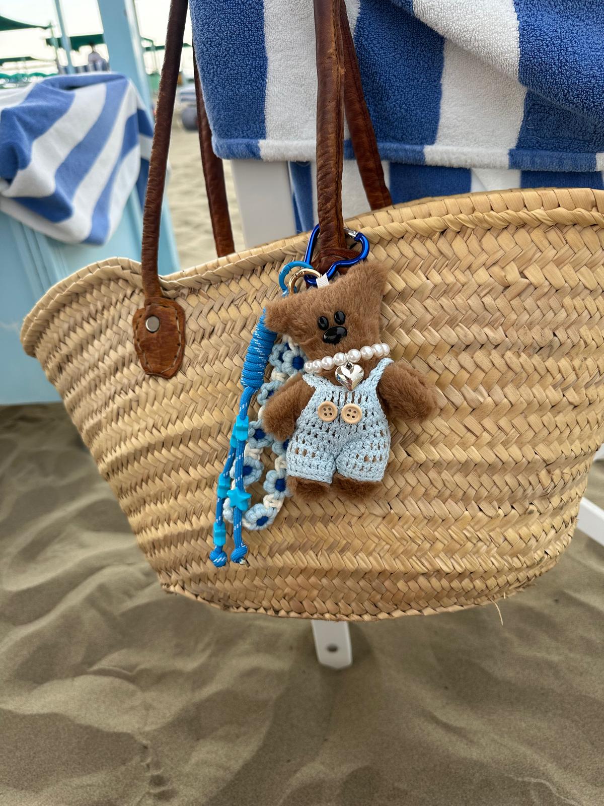 Key Chanin ciondolo da borsa fatto a mano modello Teddy