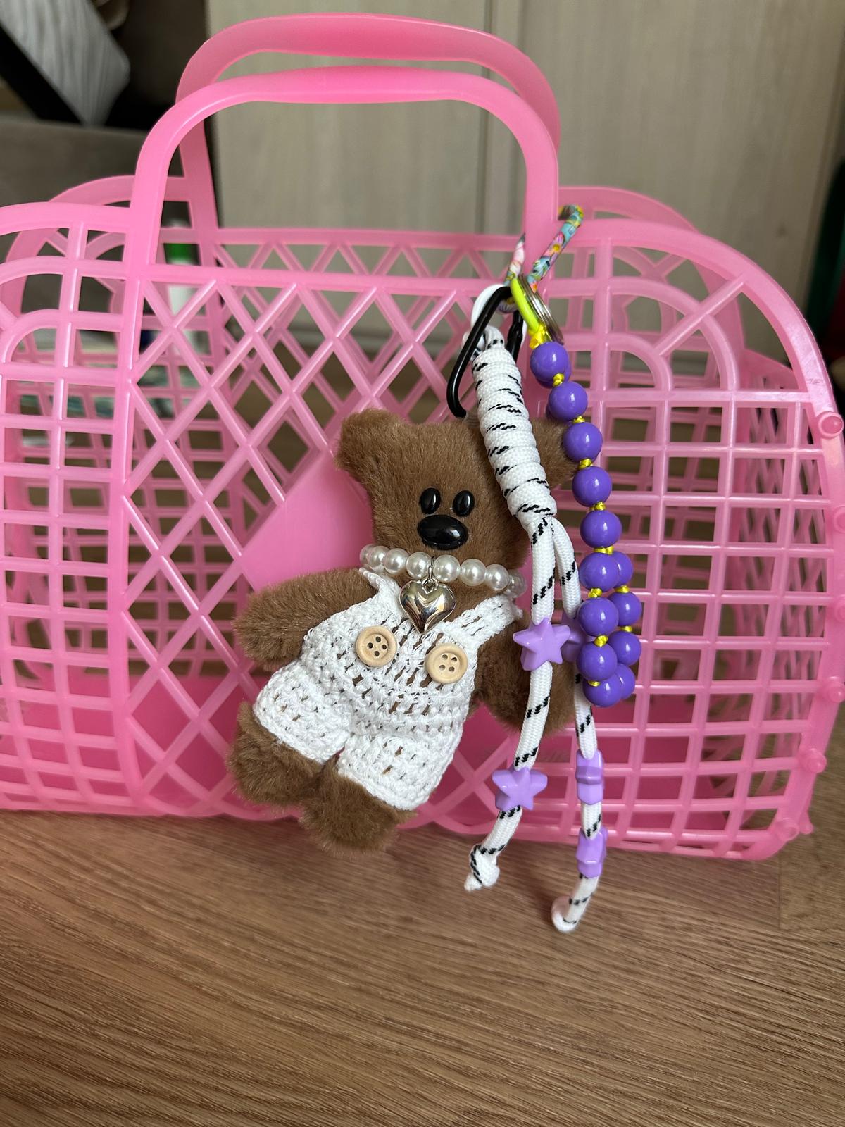 Key Chanin ciondolo da borsa fatto a mano modello Teddy