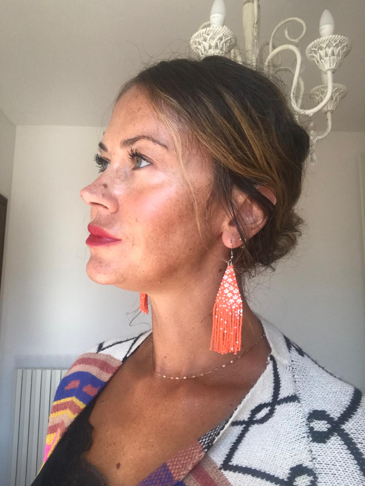 Orecchini fatti a mano con perline di vetro Miyuki "Allegra"