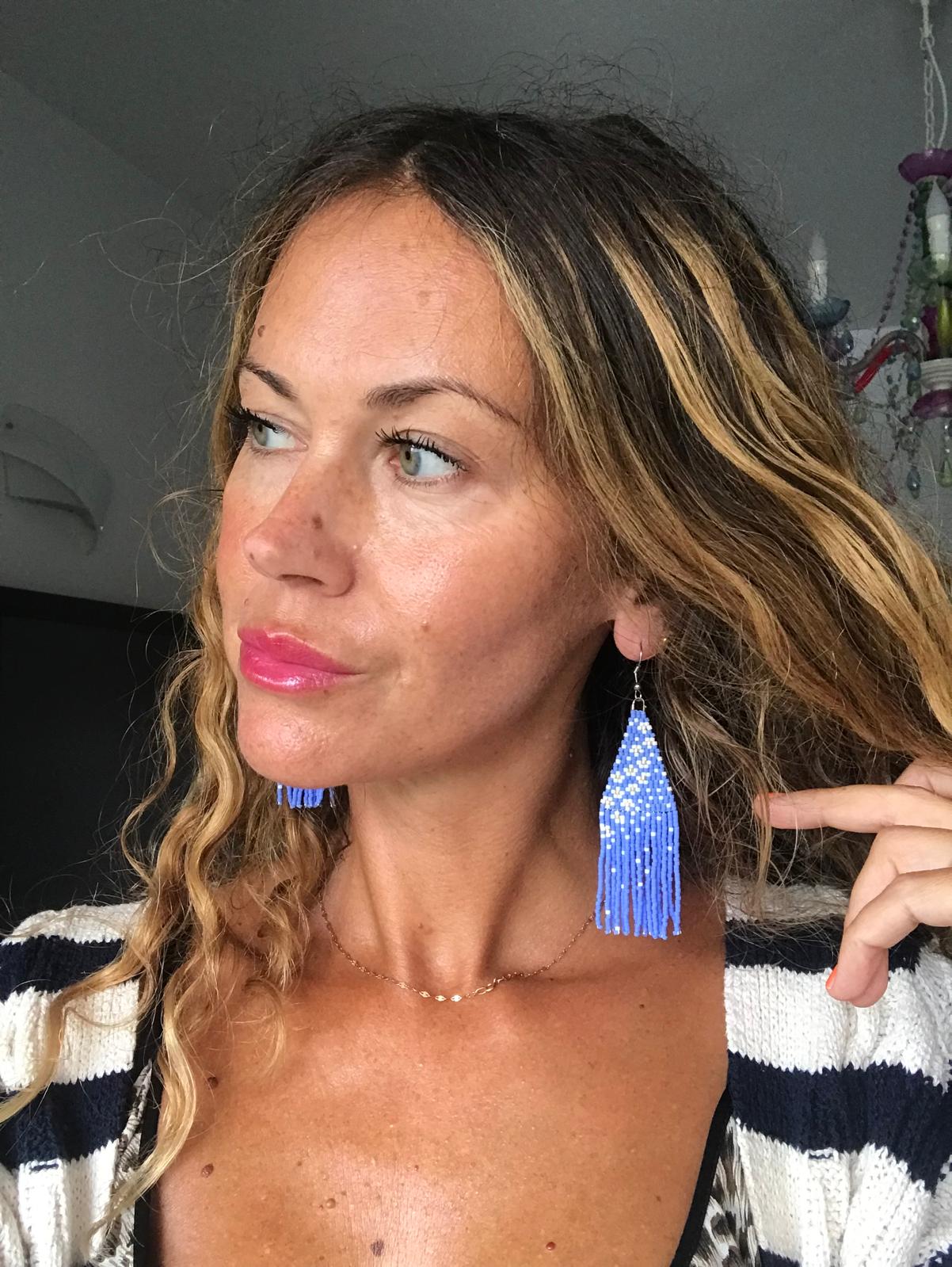 Orecchini fatti a mano con perline di vetro Miyuki "Allegra"