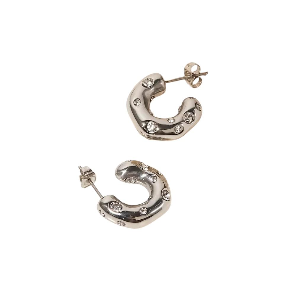 Orecchini in acciaio inossidabile e ceramica anallergici e waterproof "Twilight"