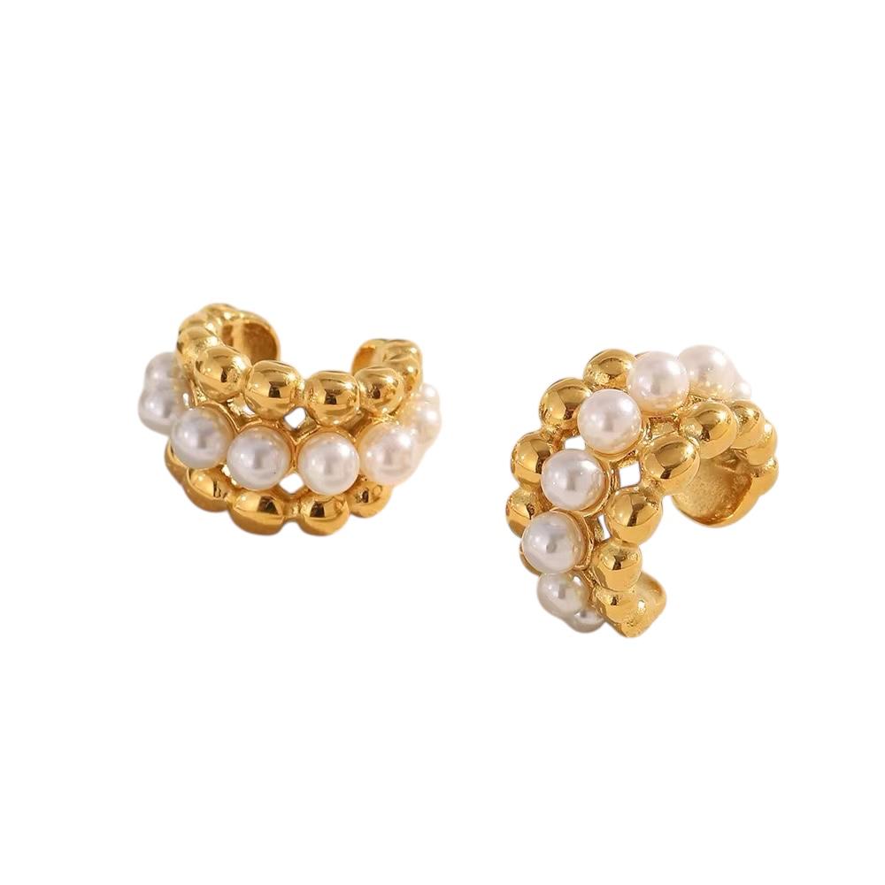 Ear Cuff in acciaio inossidabile anallergici e waterproof "Ilaria"