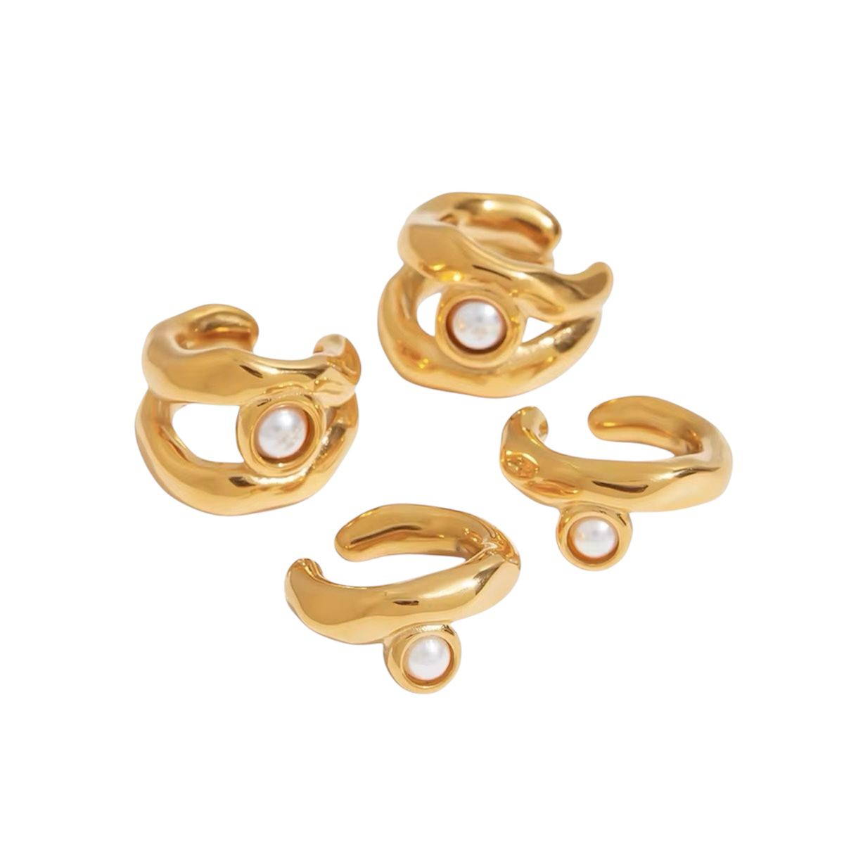 Ear Cuff in acciaio inossidabile anallergici e waterproof "Miranda"