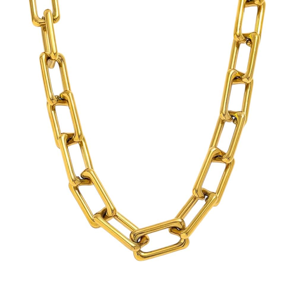 Collana in acciaio inossidabile anallergica e waterproof "Catena"