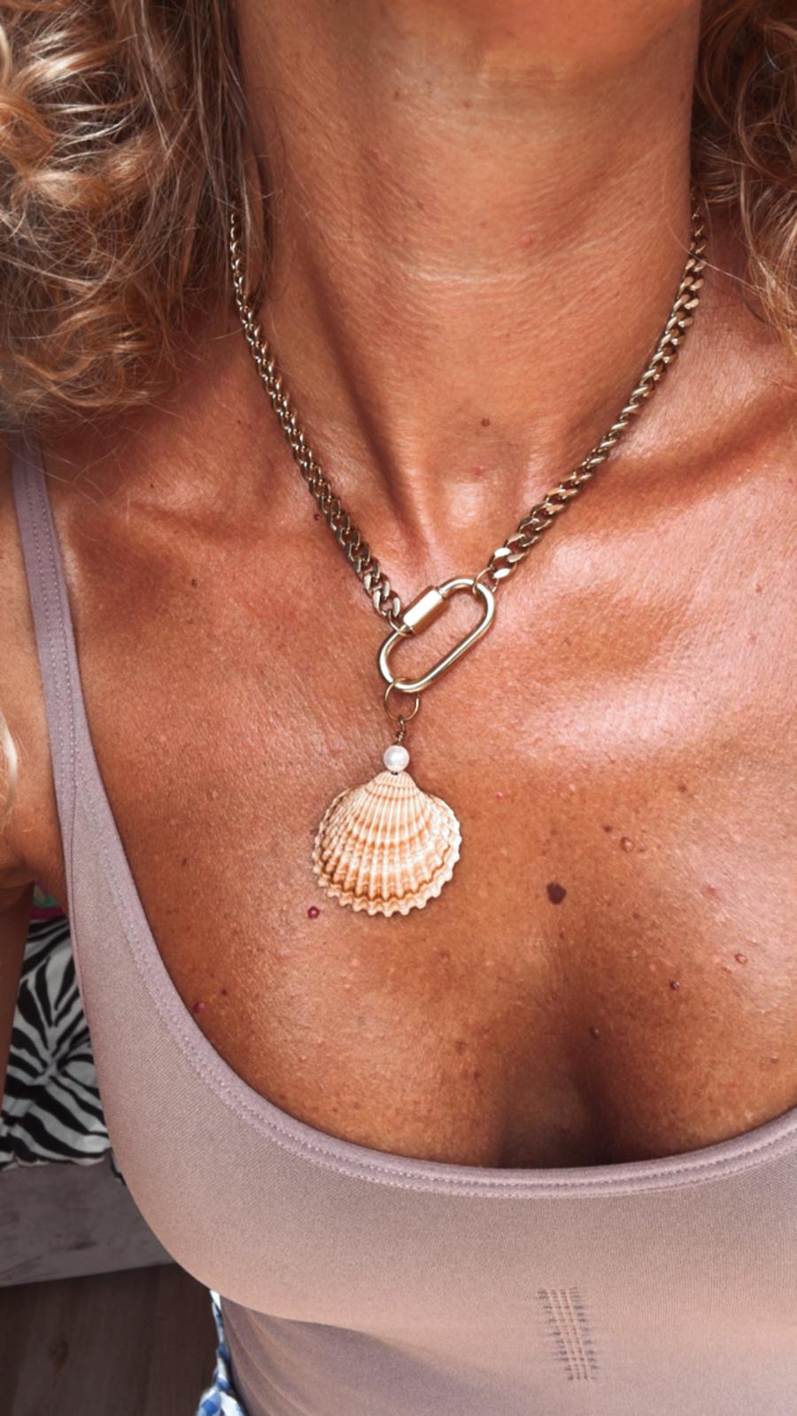 Collana in acciaio inossidabile anallergica e waterproof "Agganciami"