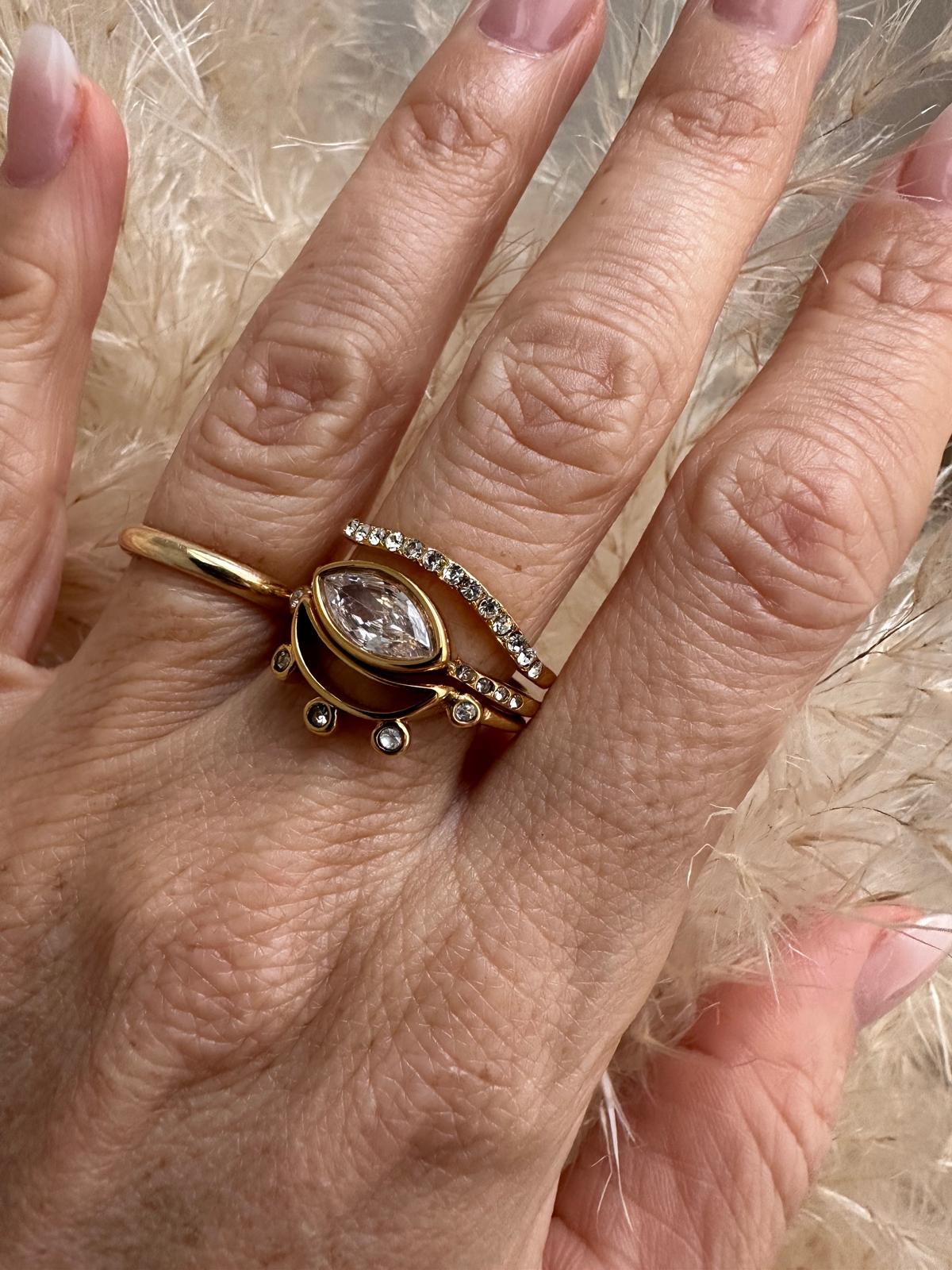 Anello in acciaio inossidabile anallergico e waterproof "Marilyn"