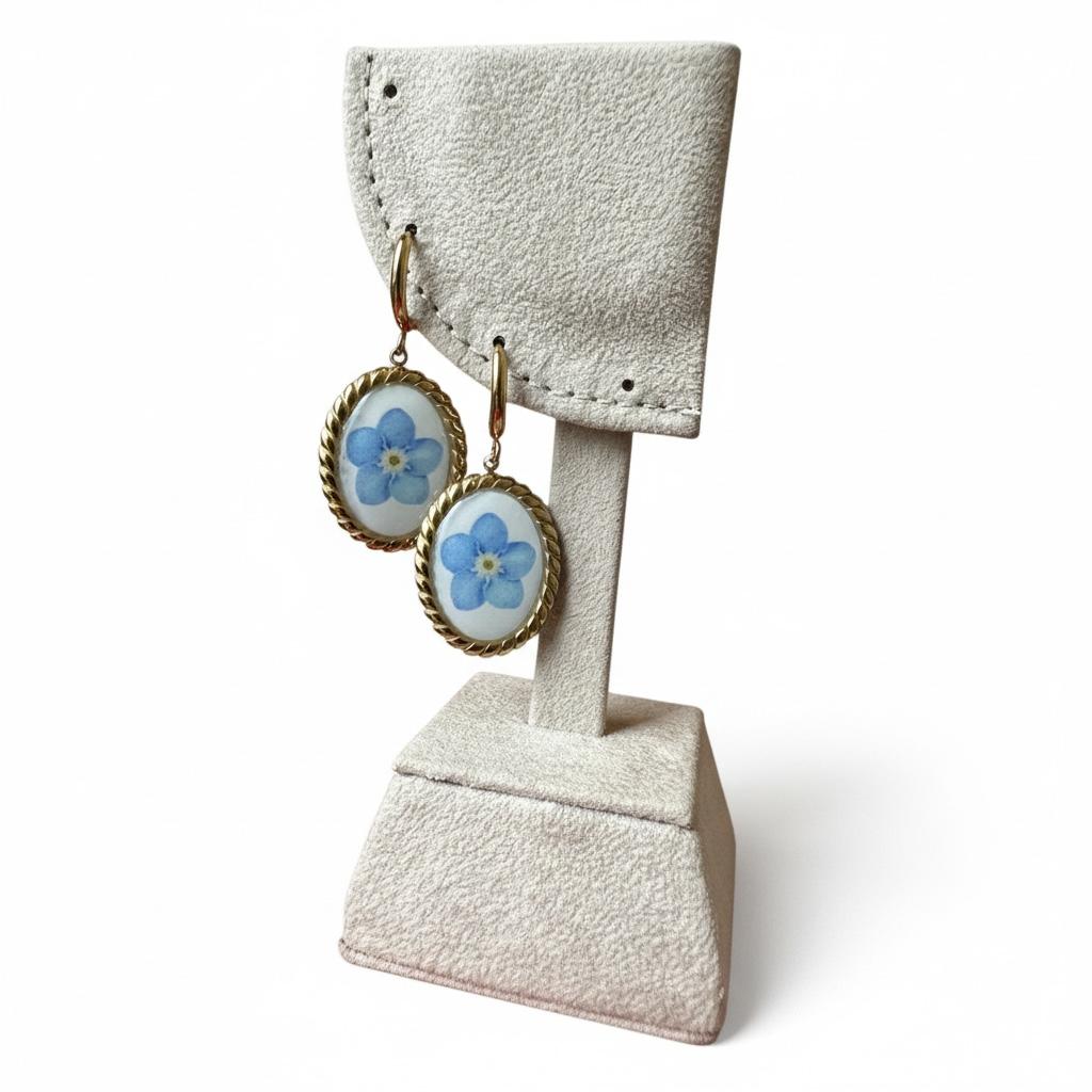 Orecchini in acciaio inossidabile anallergici e waterproof "Iris"