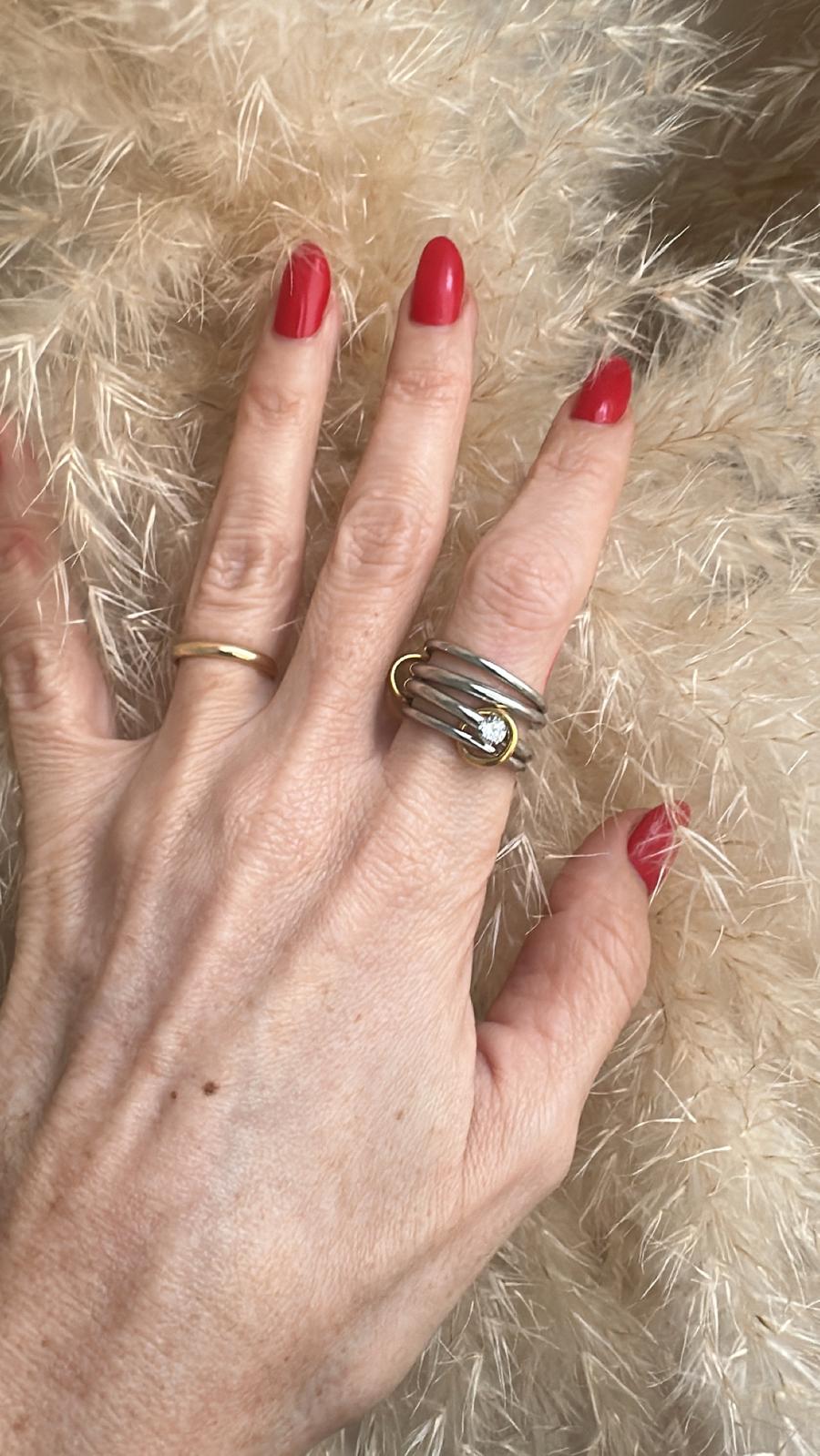 Anello in acciaio inossidabile anallergico e waterproof "Antistress 7"