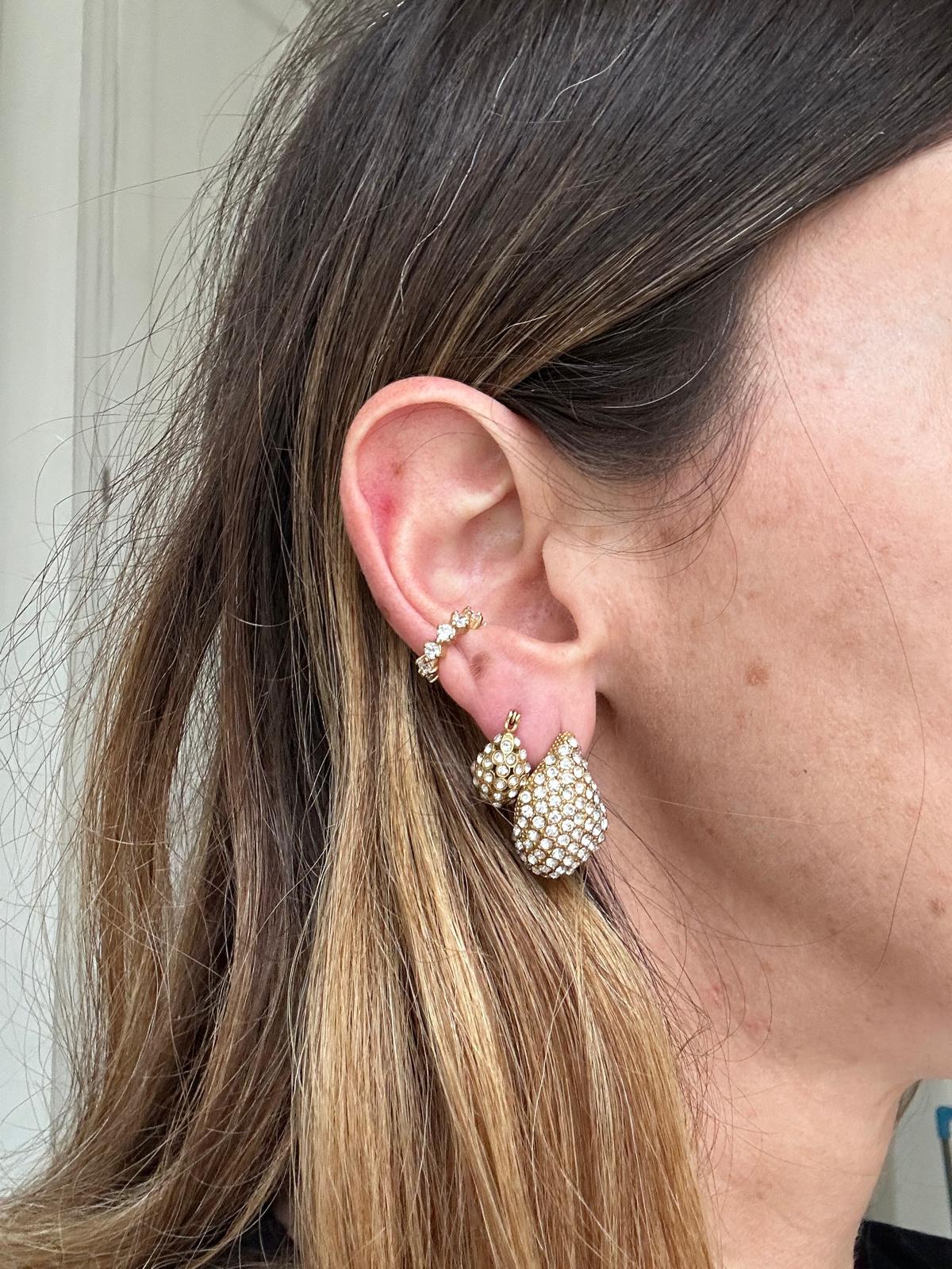 Orecchini in acciaio inossidabile anallergici e waterproof placcati oro 18K "Margot"