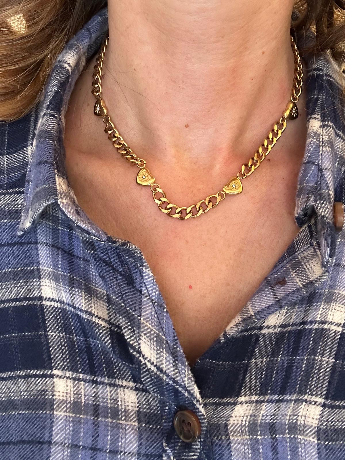 Collana in acciaio inossidabile anallergica e waterproof "forever"