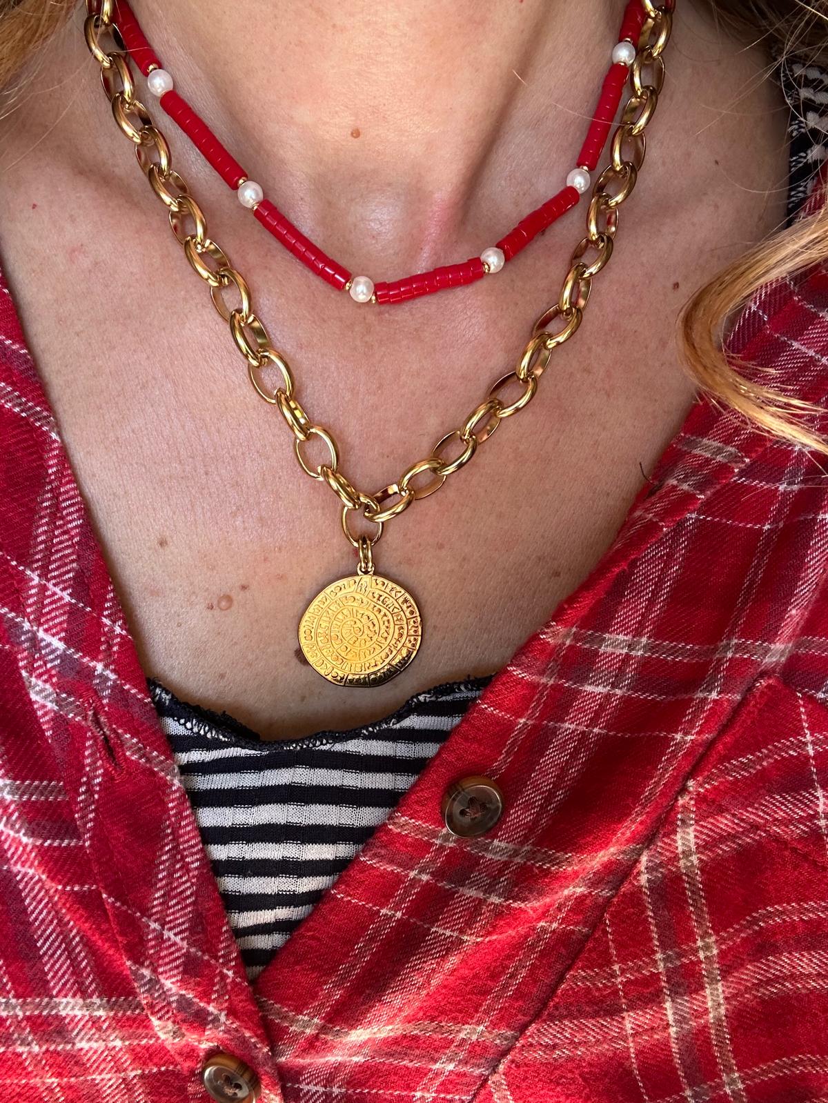 Collana in acciaio inossidabile anallergica e waterproof "Rossella"