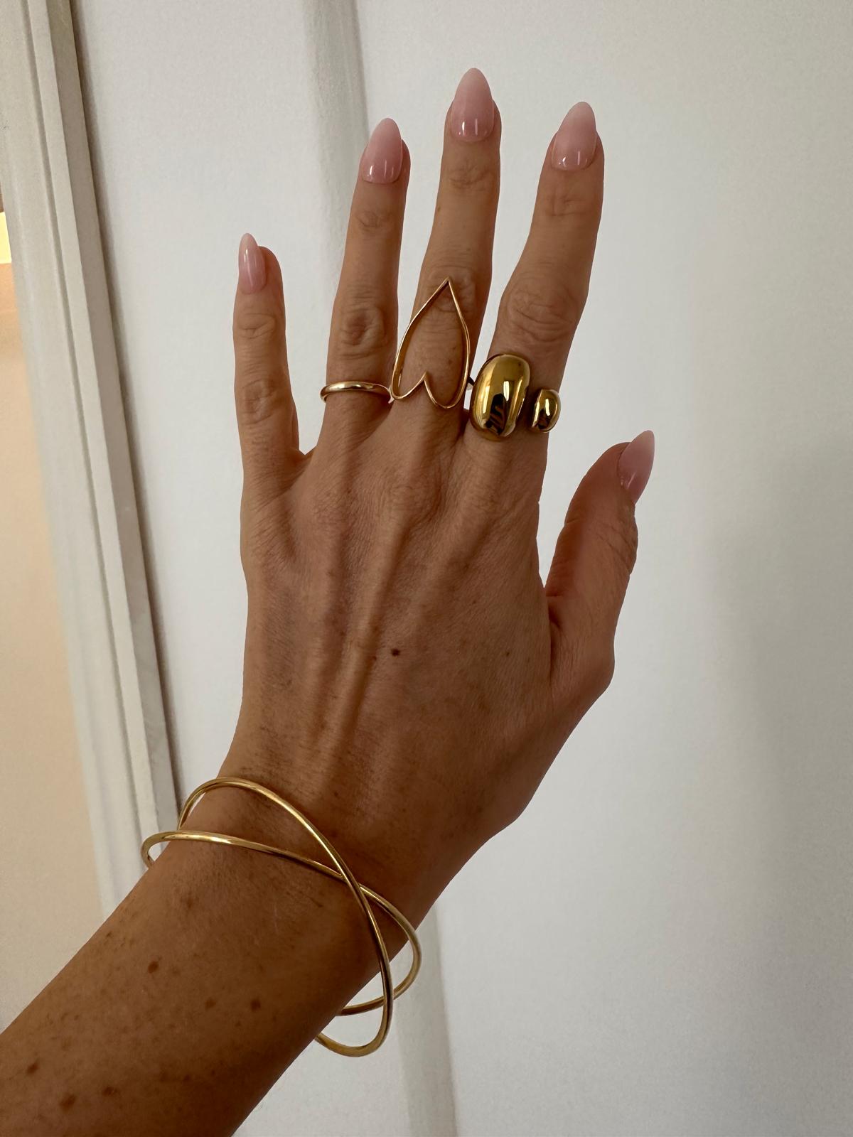 Anello in acciaio inossidabile anallergico e waterproof "Cuore Puro"