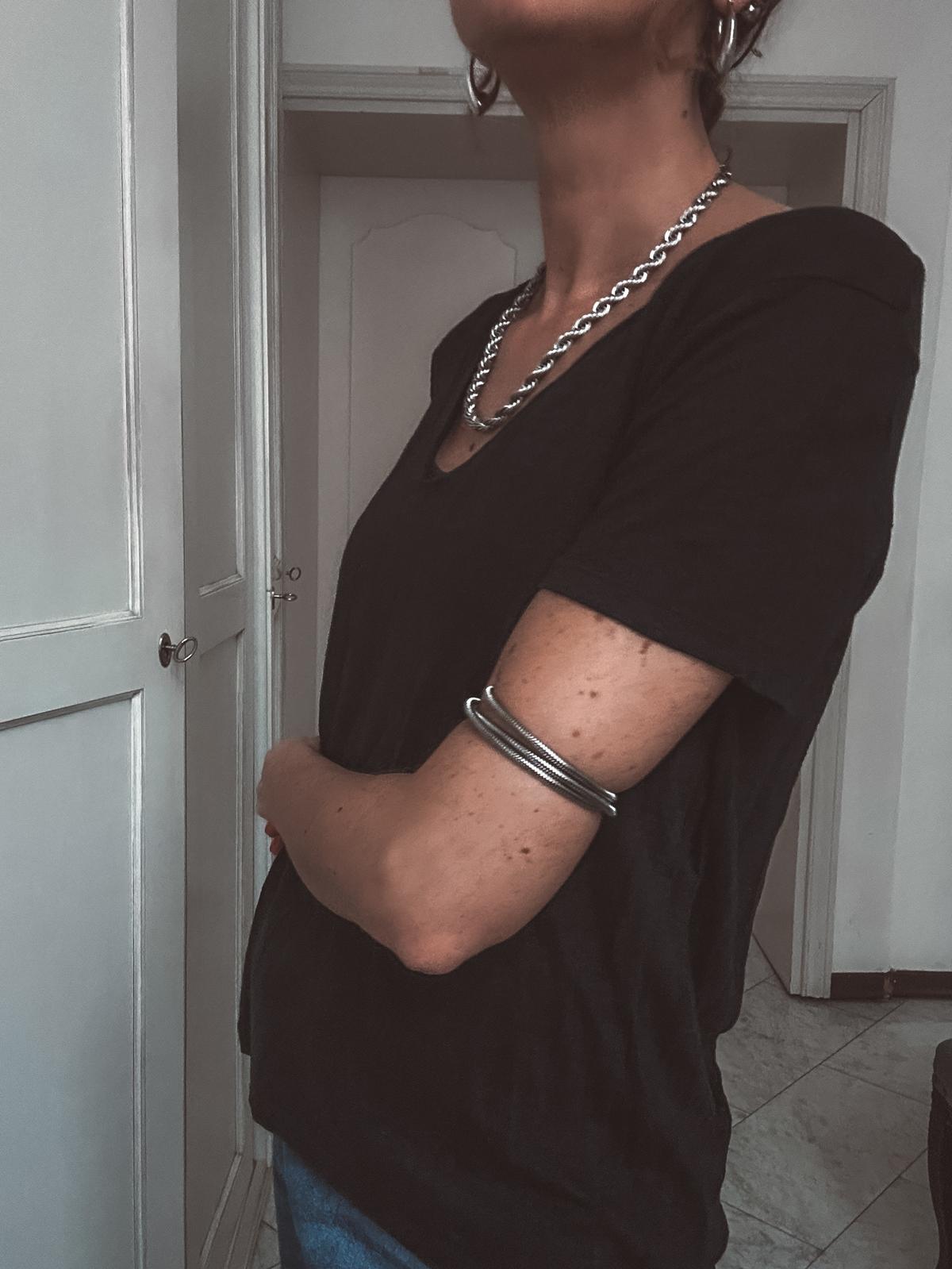 Bracciale in acciaio inossidabile anallergico e waterproof "Adatto"