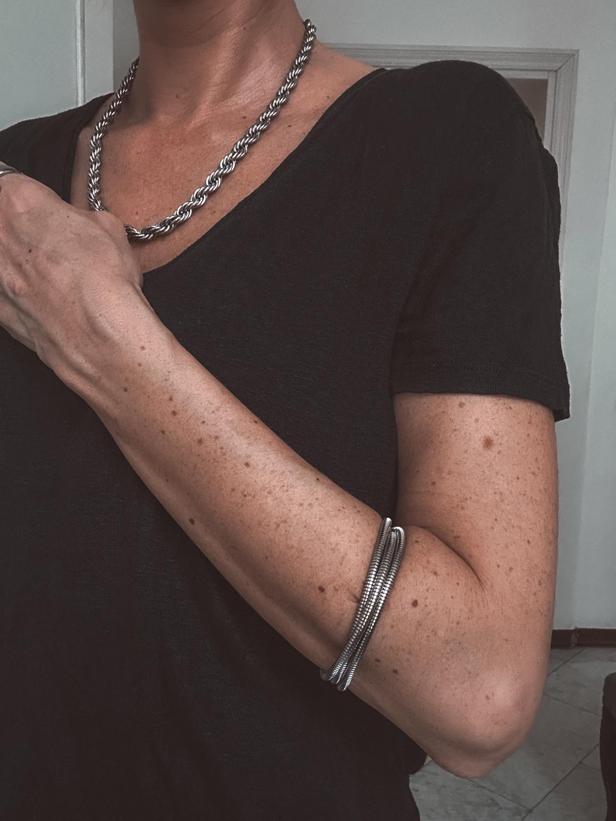 Bracciale in acciaio inossidabile anallergico e waterproof "Adatto"