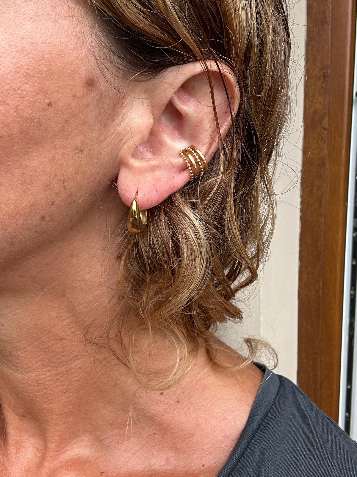 Orecchini in acciaio inossidabile e zirconi anallergici e waterproof "Emily"