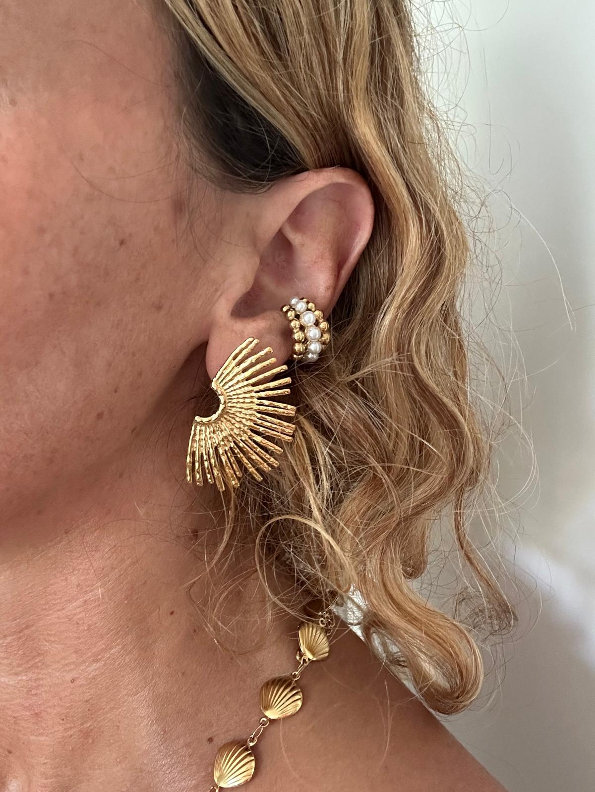 Ear Cuff in acciaio inossidabile anallergici e waterproof "Ilaria"