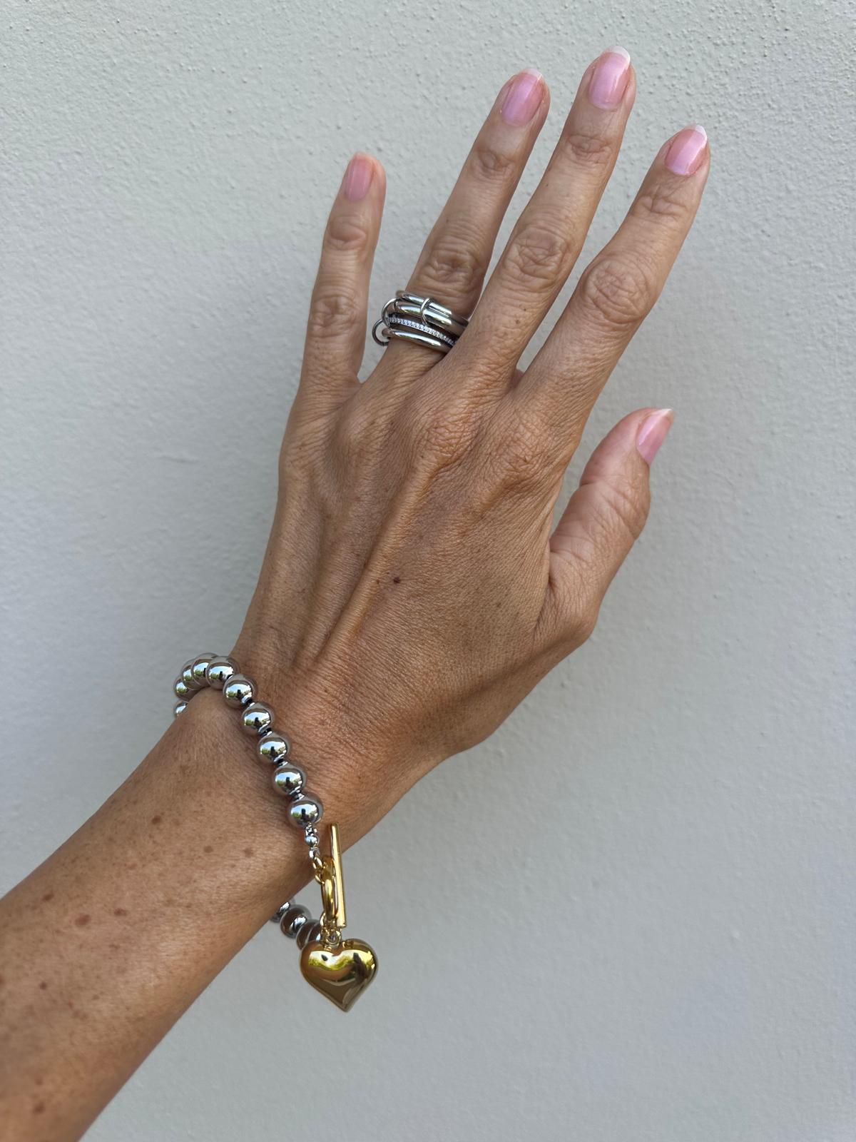 Bracciale in acciaio inossidabile anallergico e waterproof "Ottavia"