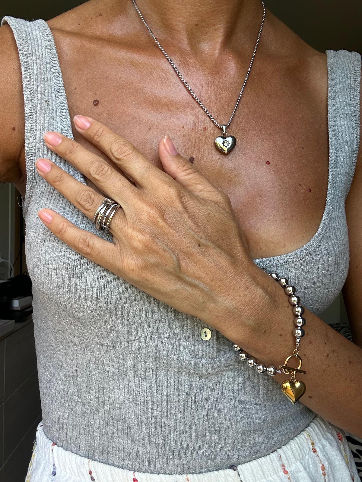 Bracciale in acciaio inossidabile anallergico e waterproof "Ottavia"