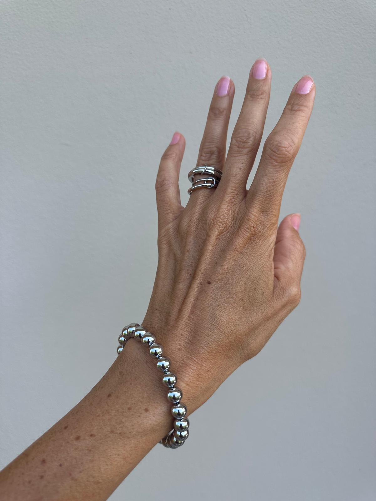 Anello in acciaio inossidabile anallergico e waterproof "Antistress 3"