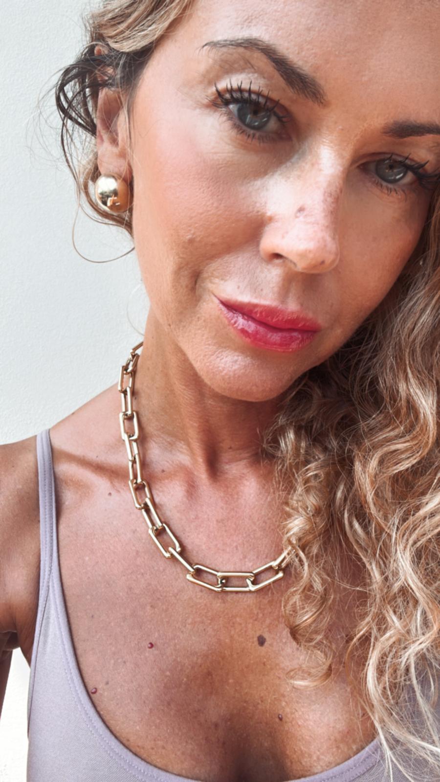 Collana in acciaio inossidabile anallergica e waterproof "Catena"