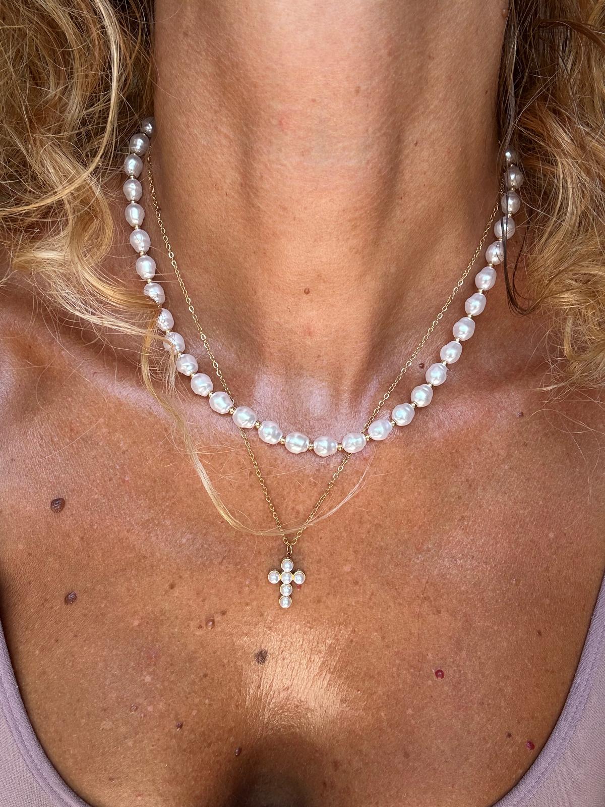 Collana in acciaio inossidabile anallergica e waterproof "Rinascita"