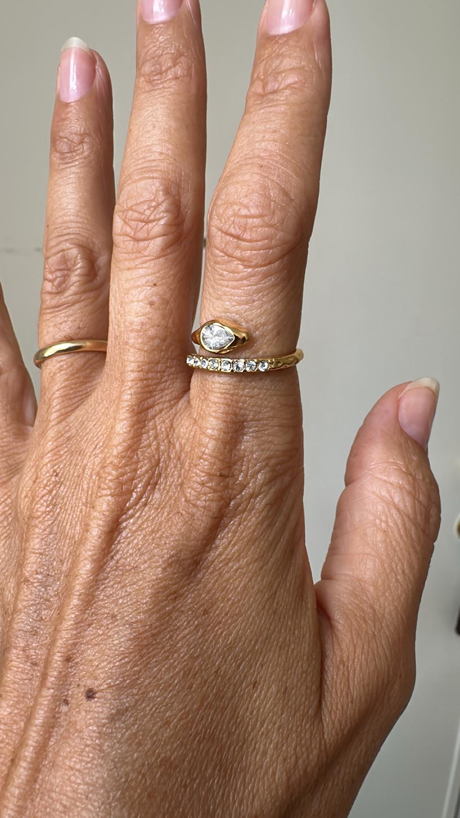 Anello in acciaio inossidabile anallergico e waterproof "Tentazione"