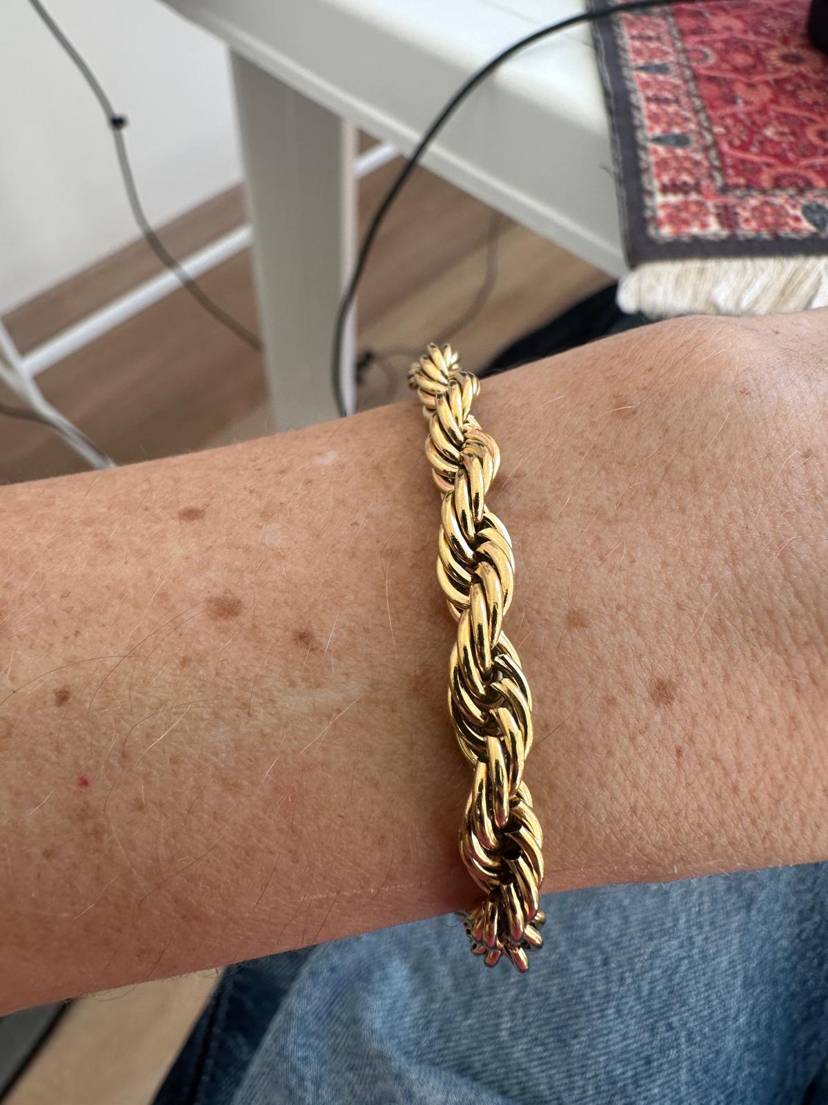 Bracciale in acciaio inossidabile anallergico e waterproof "Attorcigliami"