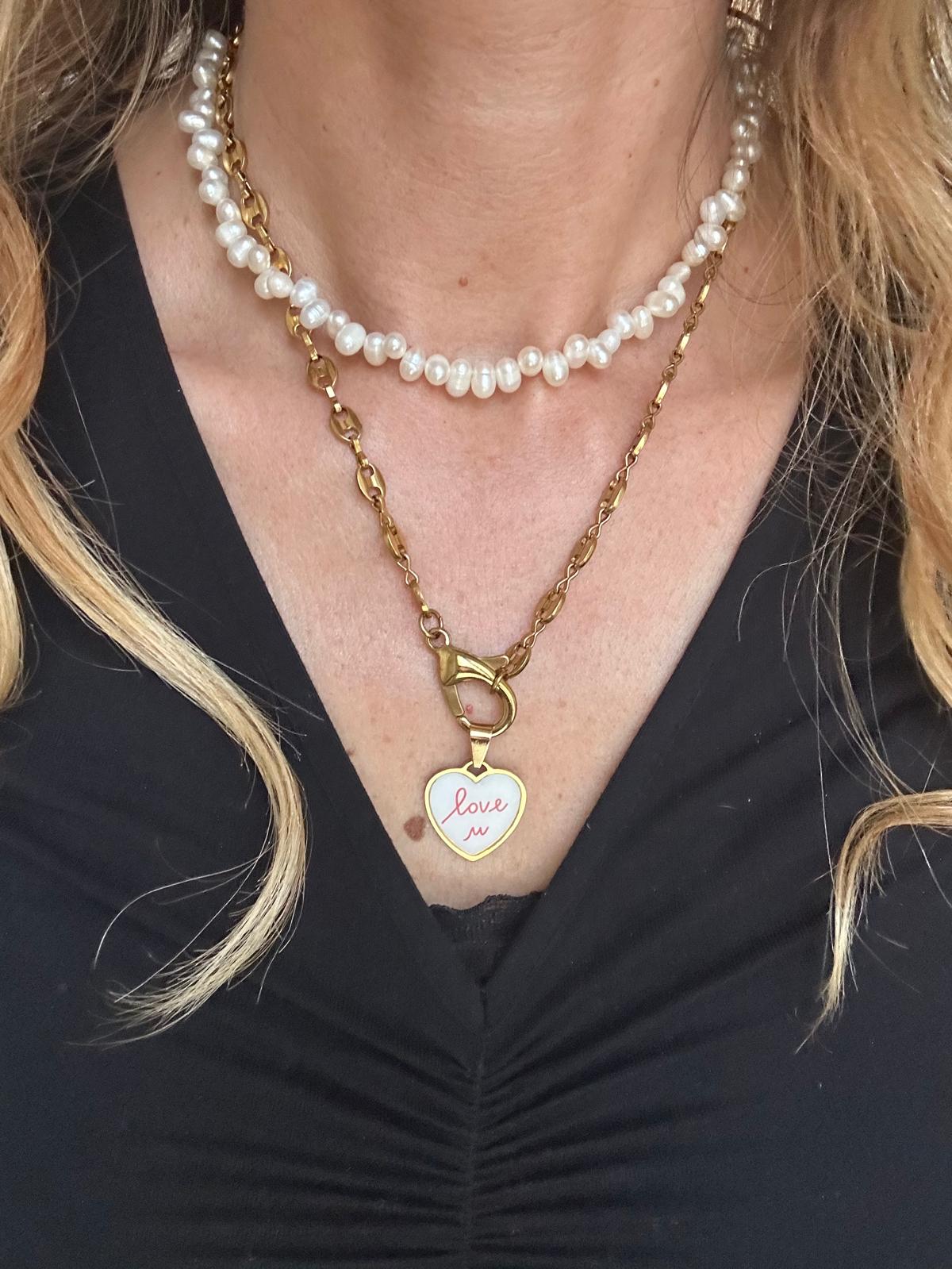 Collana in acciaio inossidabile anallergica e waterproof "Francy"