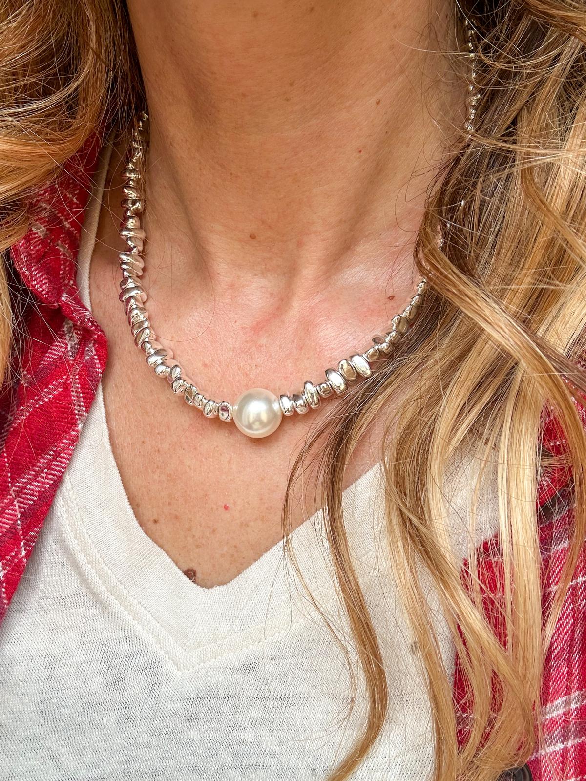 Collana in acciaio inossidabile anallergica e waterproof "Aurelia"