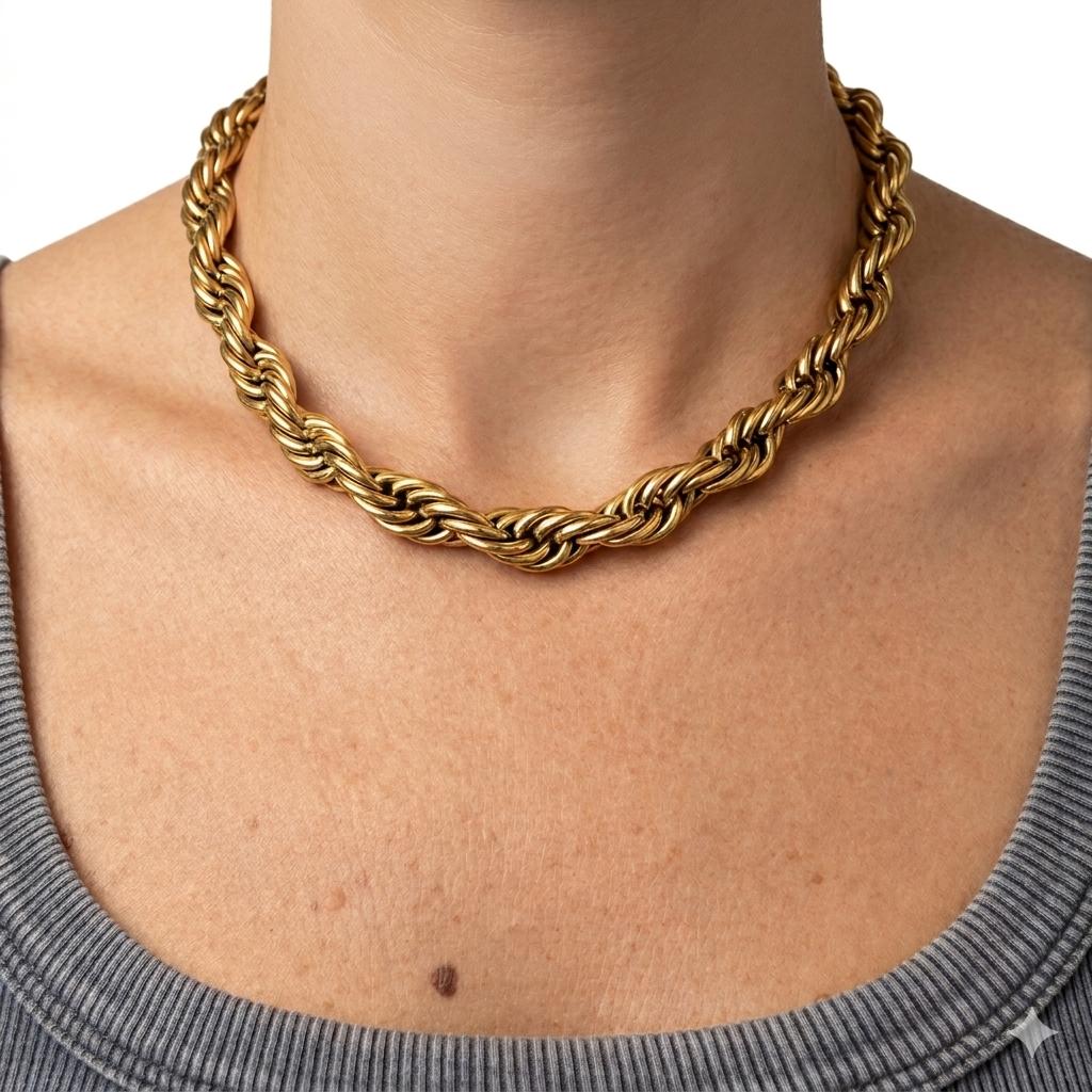 Collana in acciaio inossidabile anallergica e waterproof "Cosima"
