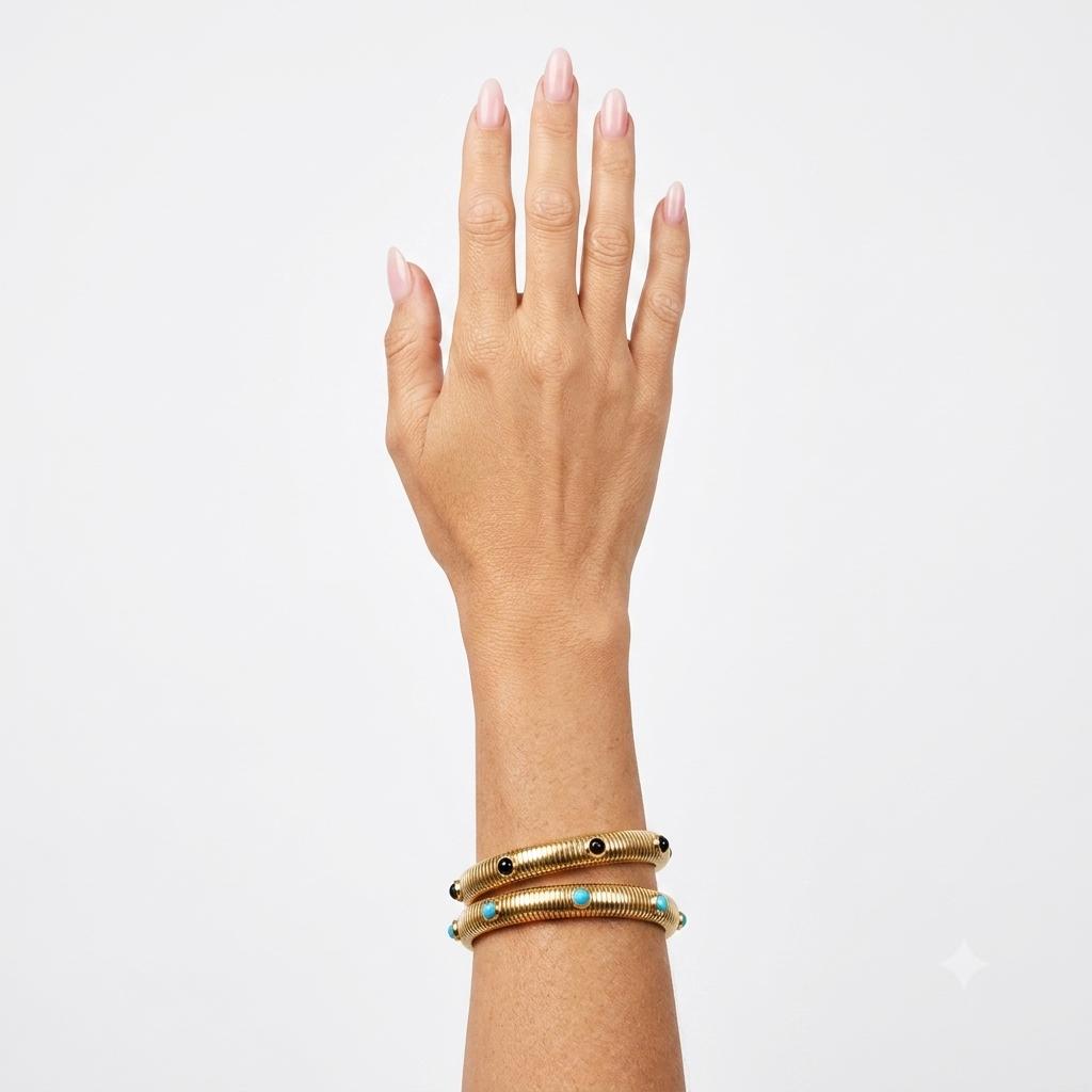 Bracciale in acciaio inossidabile anallergico e waterproof "Atena"