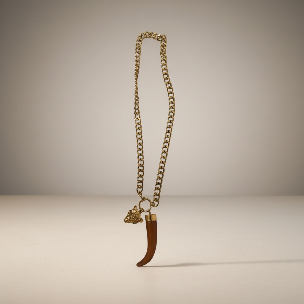 Collana in acciaio inossidabile anallergico e waterproof "Tiger"