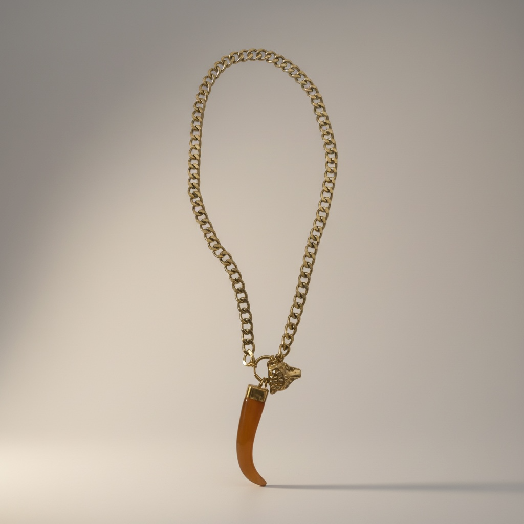 Collana in acciaio inossidabile anallergico e waterproof "Tiger"