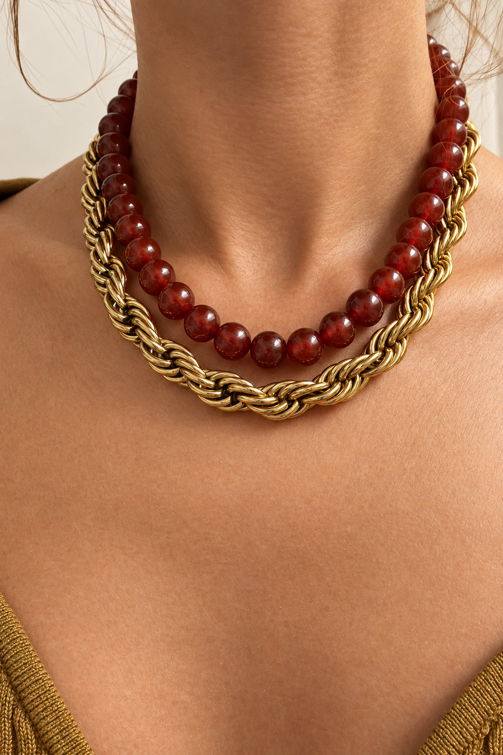 Collana in acciaio inossidabile anallergica e waterproof "Cosima"